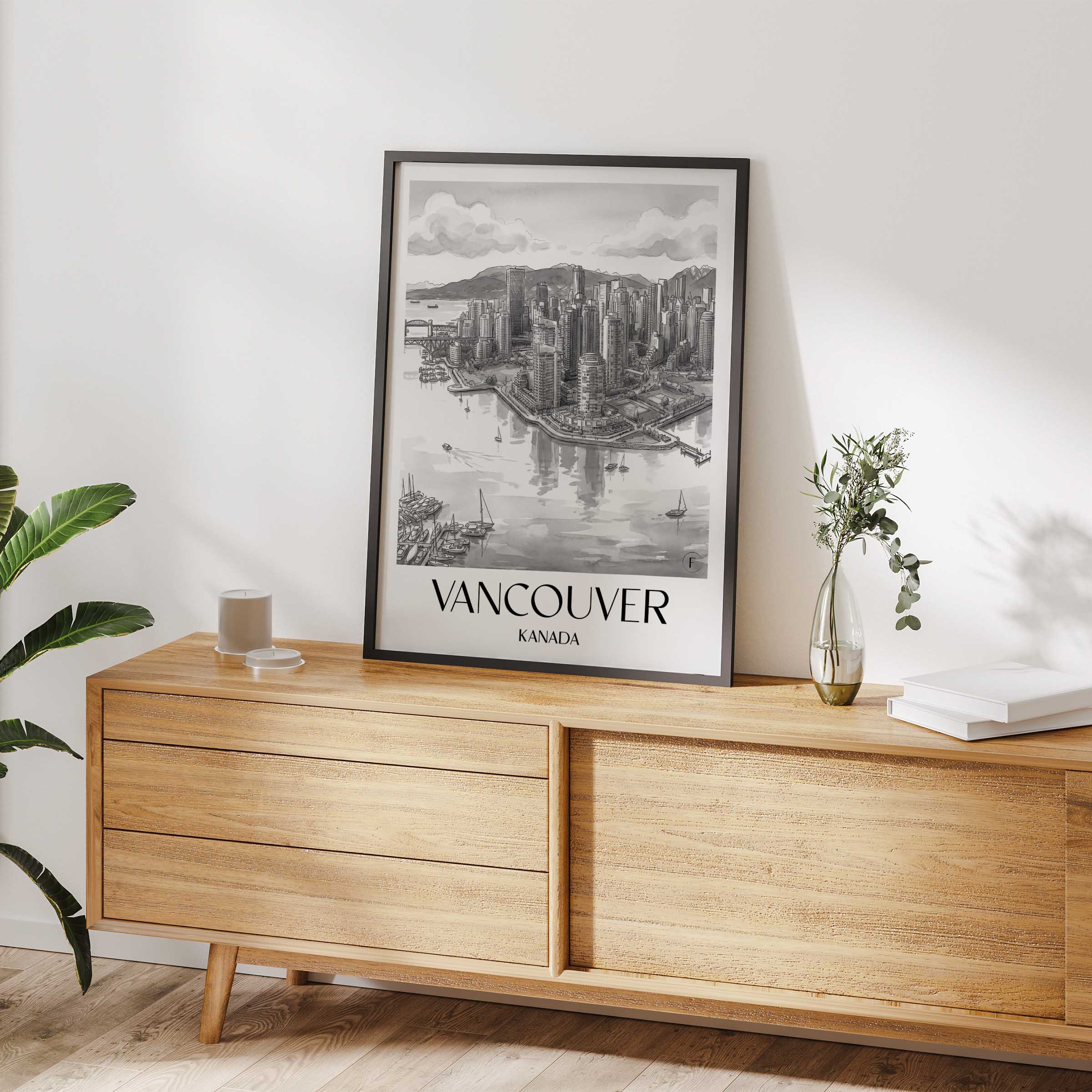 vancouver-kanada-poster-aquarell-schwarz-weiss