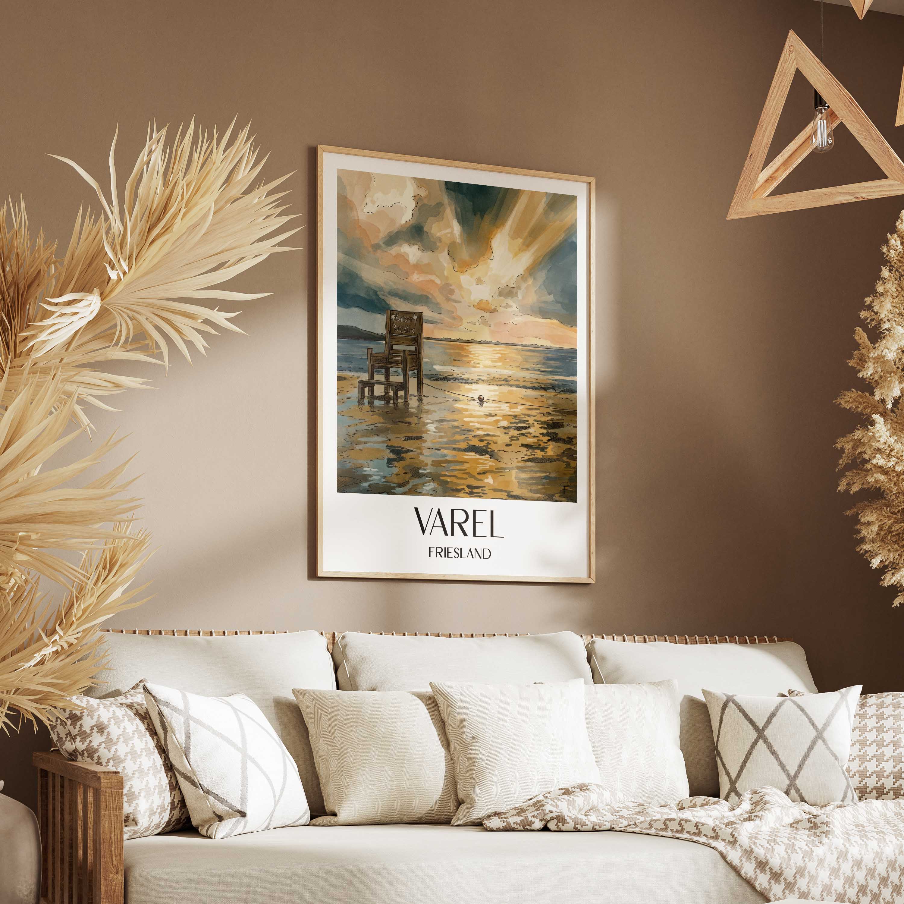 varel-friesland-deutschland-poster-aquarell