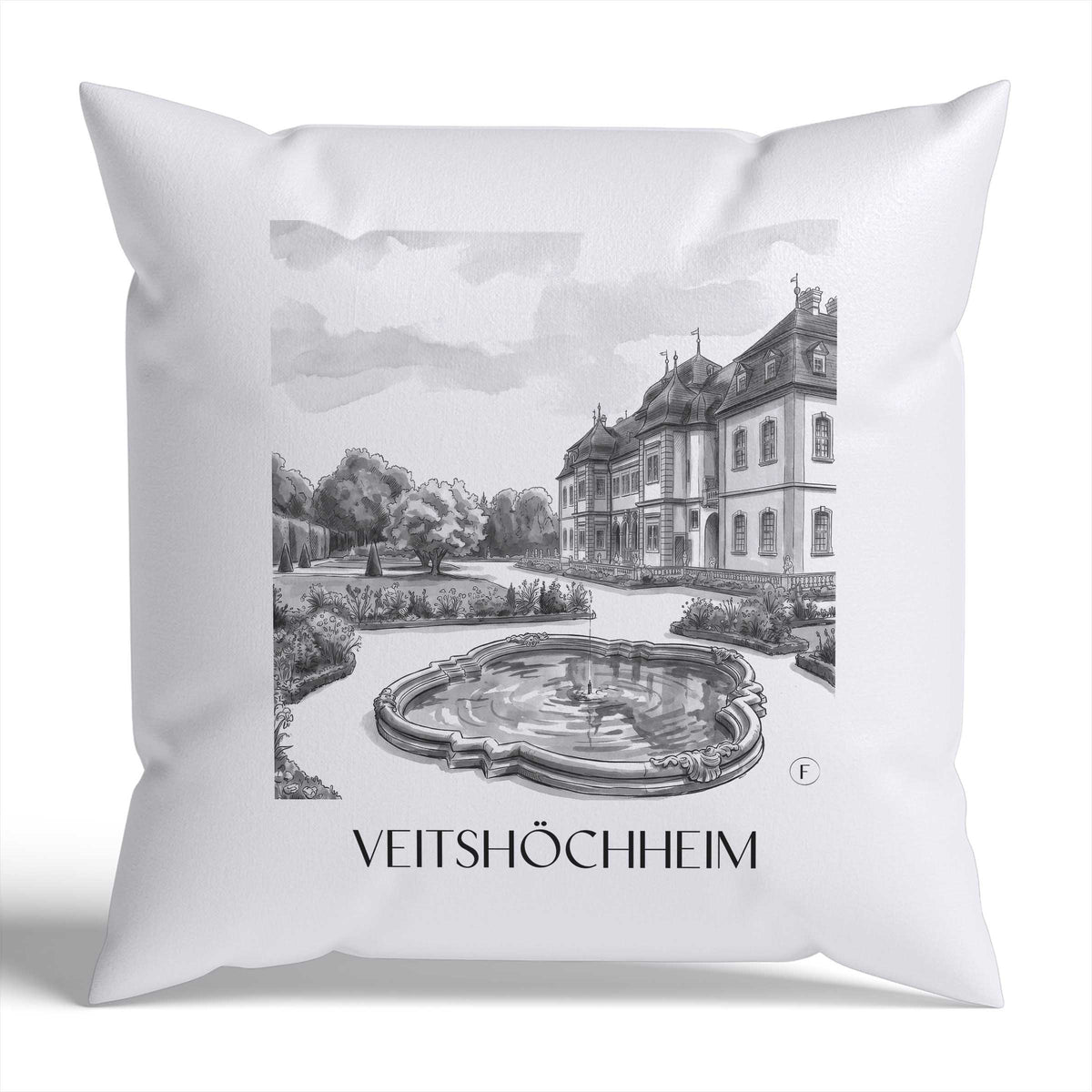 veitshöchheim-würzburg-deutschland-kissenbezug-aquarell-schwarz-weiss