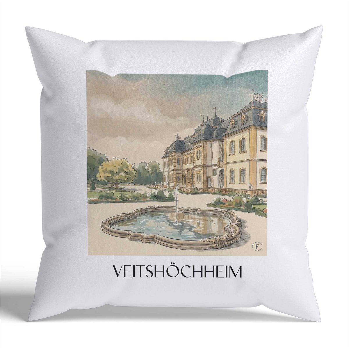veitshöchheim-würzburg-deutschland-kissenbezug-aquarell