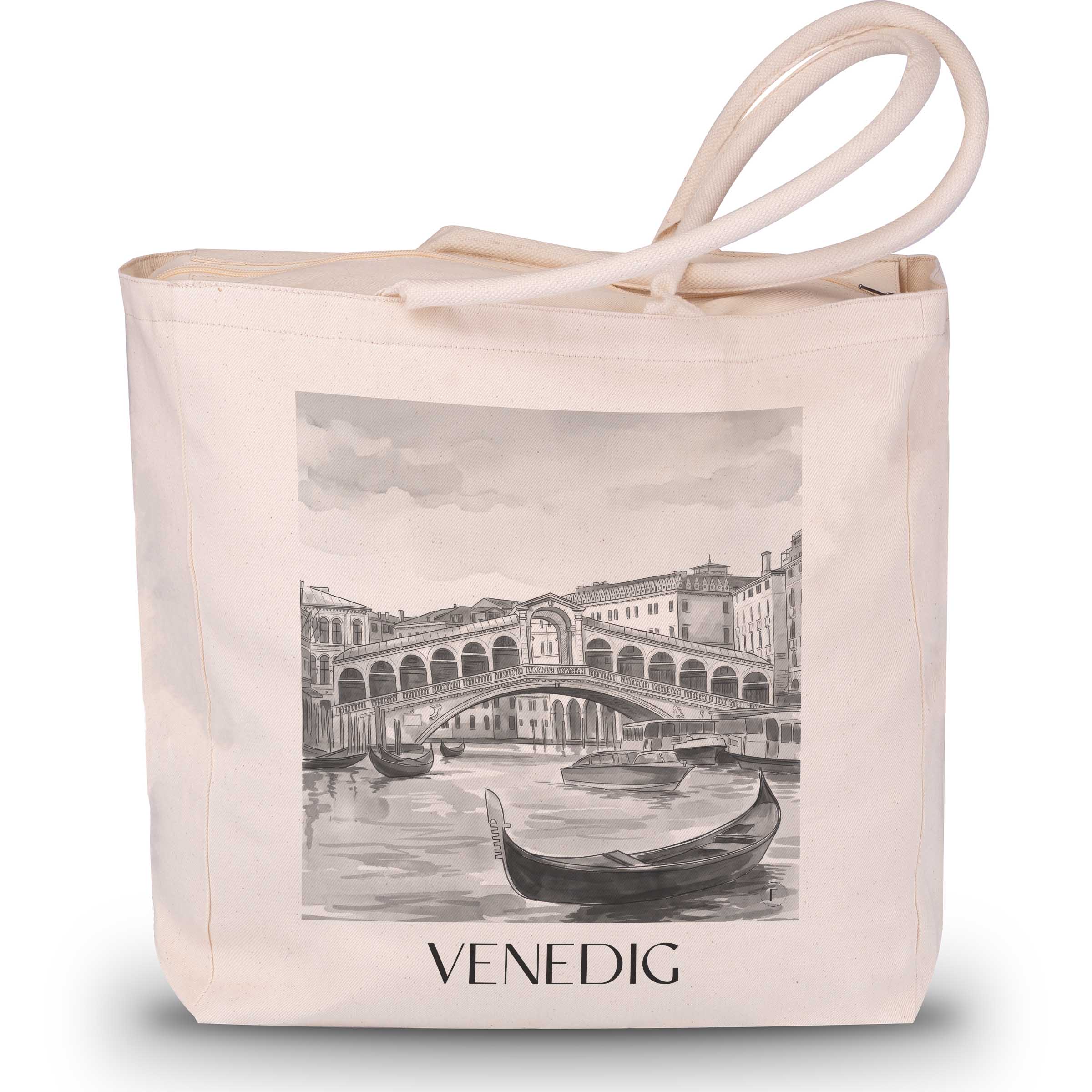 venedig-italien-einkaufstasche-aquarell-schwarz-weiss