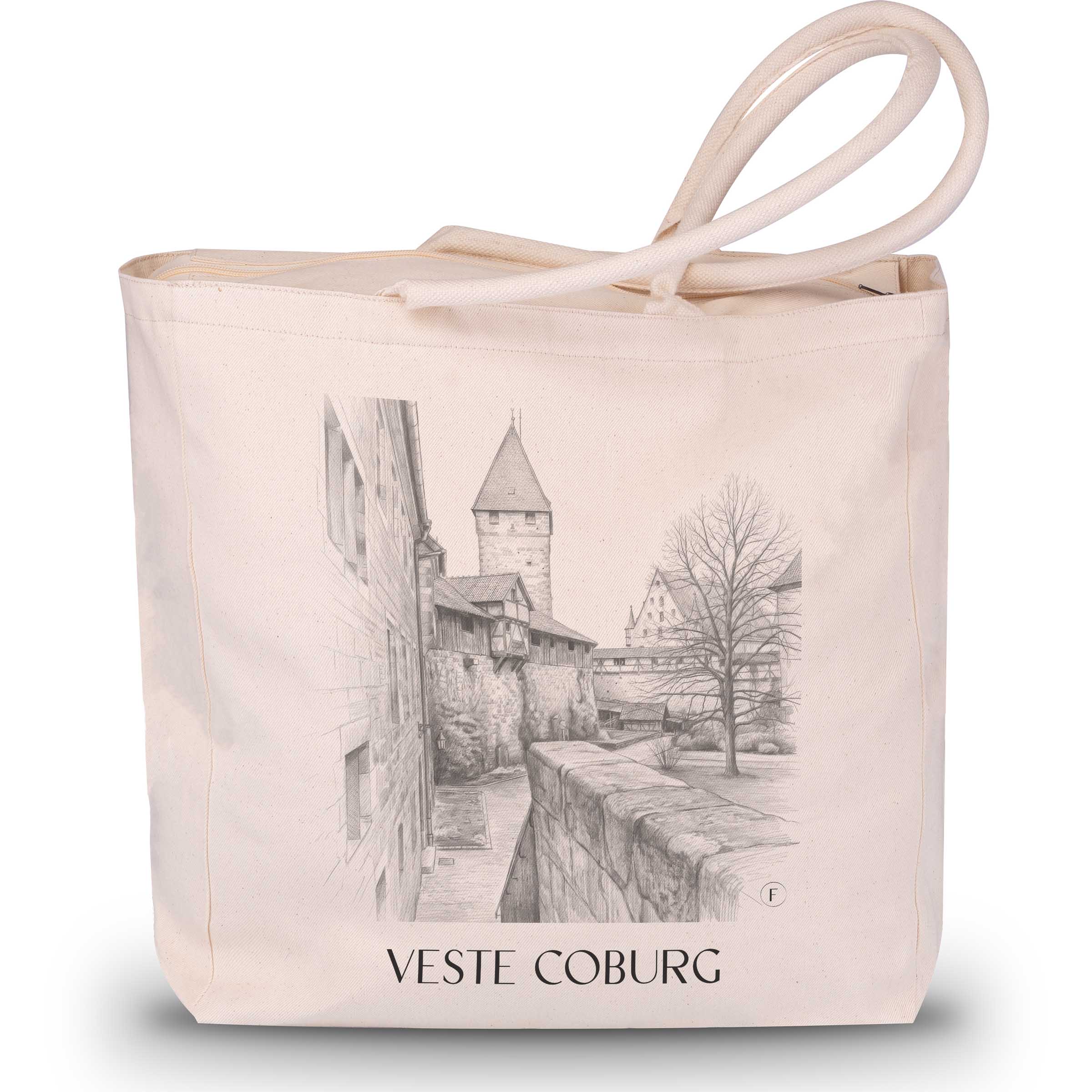 veste-coburg-deutschland-einkaufstasche-bleistift-zeichnung-drawing