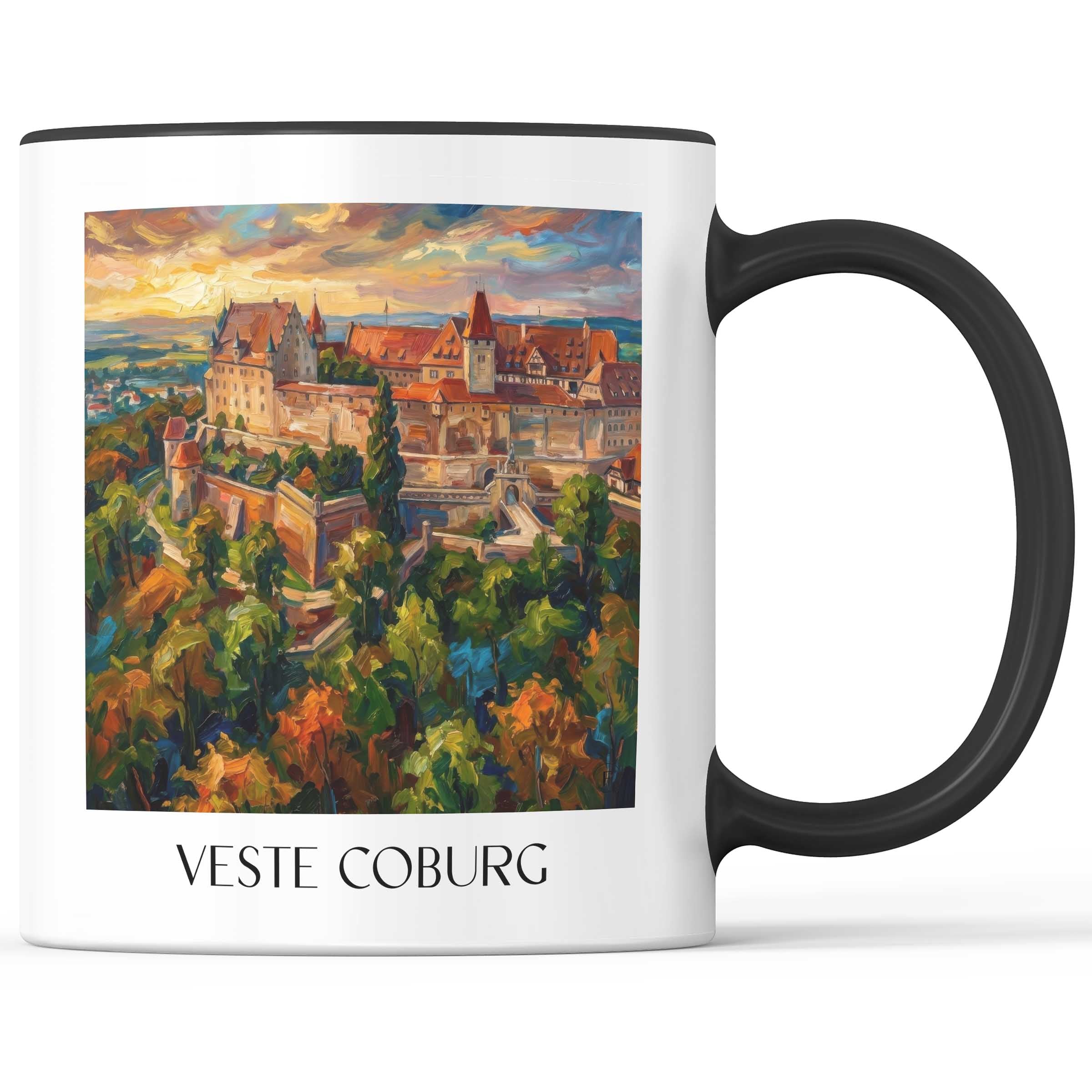 veste-coburg-oberfranken-deutschland-kaffeebecher-oil-painting-oelgemaelde