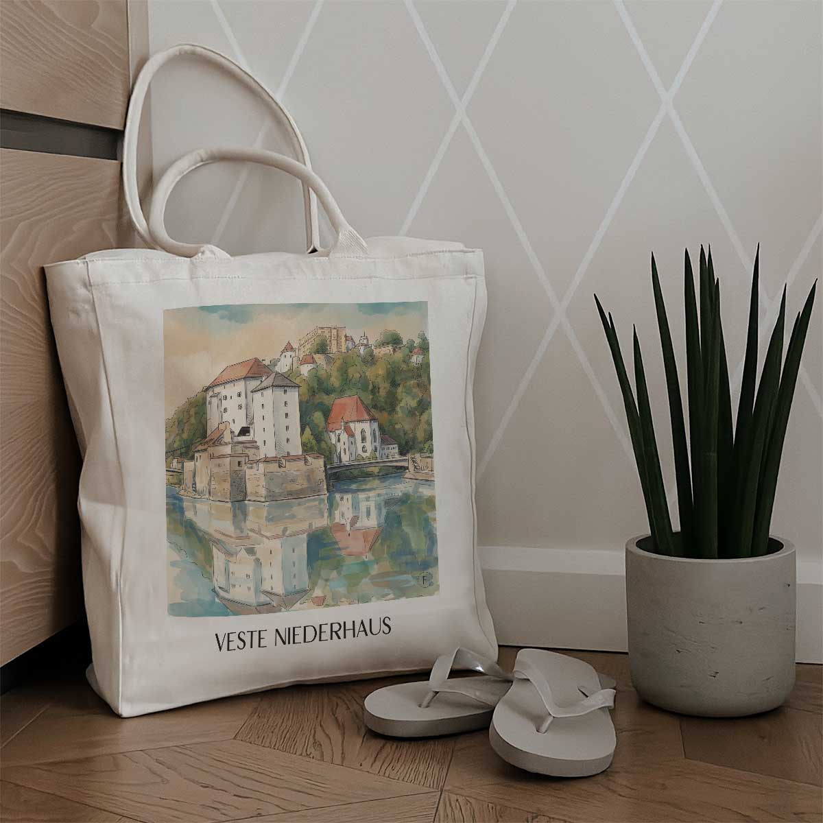 veste-niederhaus-passau-deutschland-einkaufstasche-aquarell