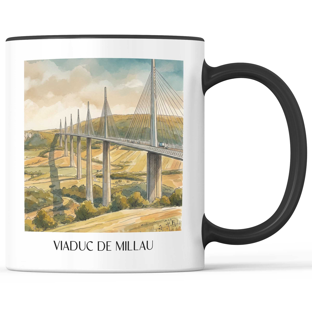 viaduc-de-millau-okzitanien-frankreich-kaffeebecher-aquarell