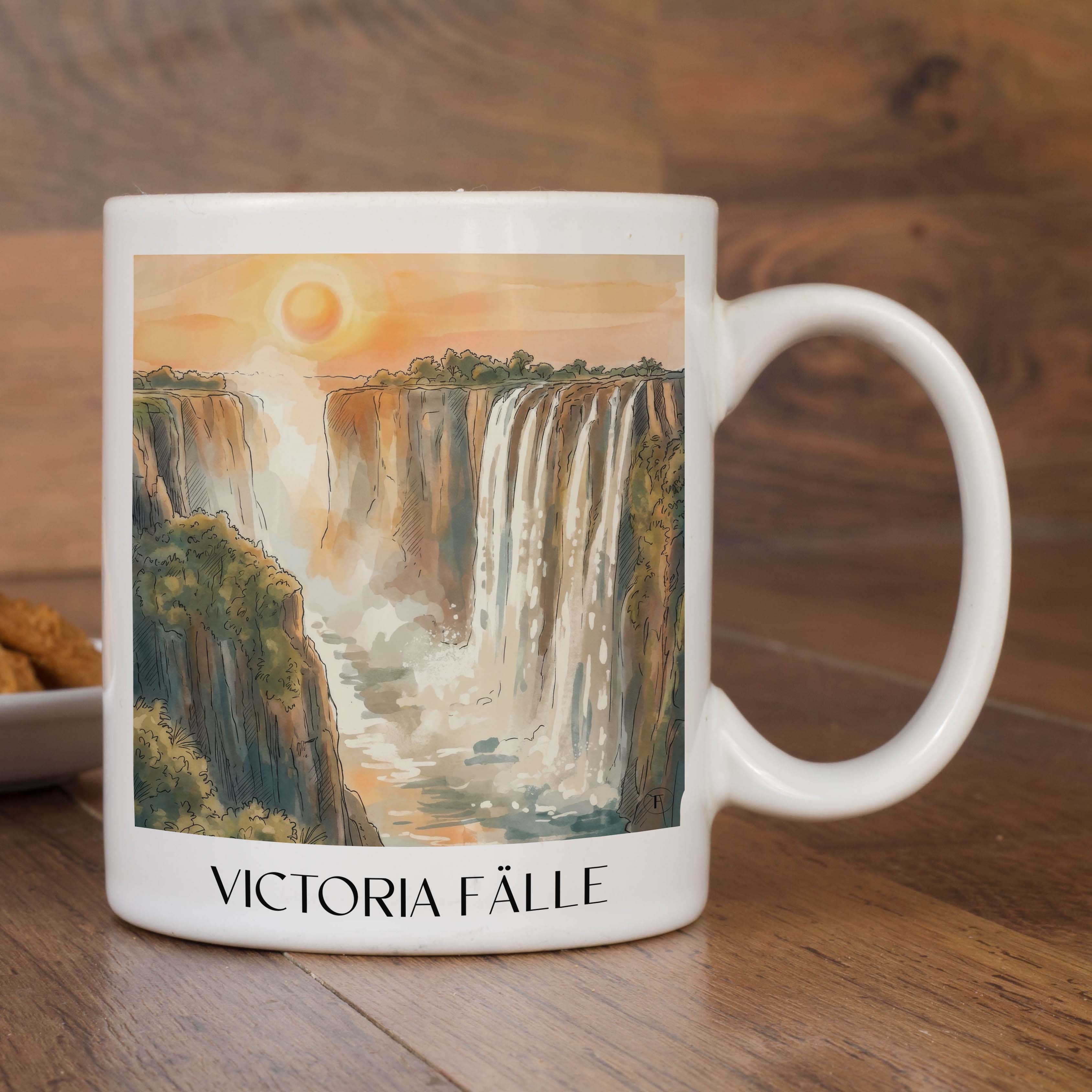 victoria-fälle-kaffeebecher-aquarell