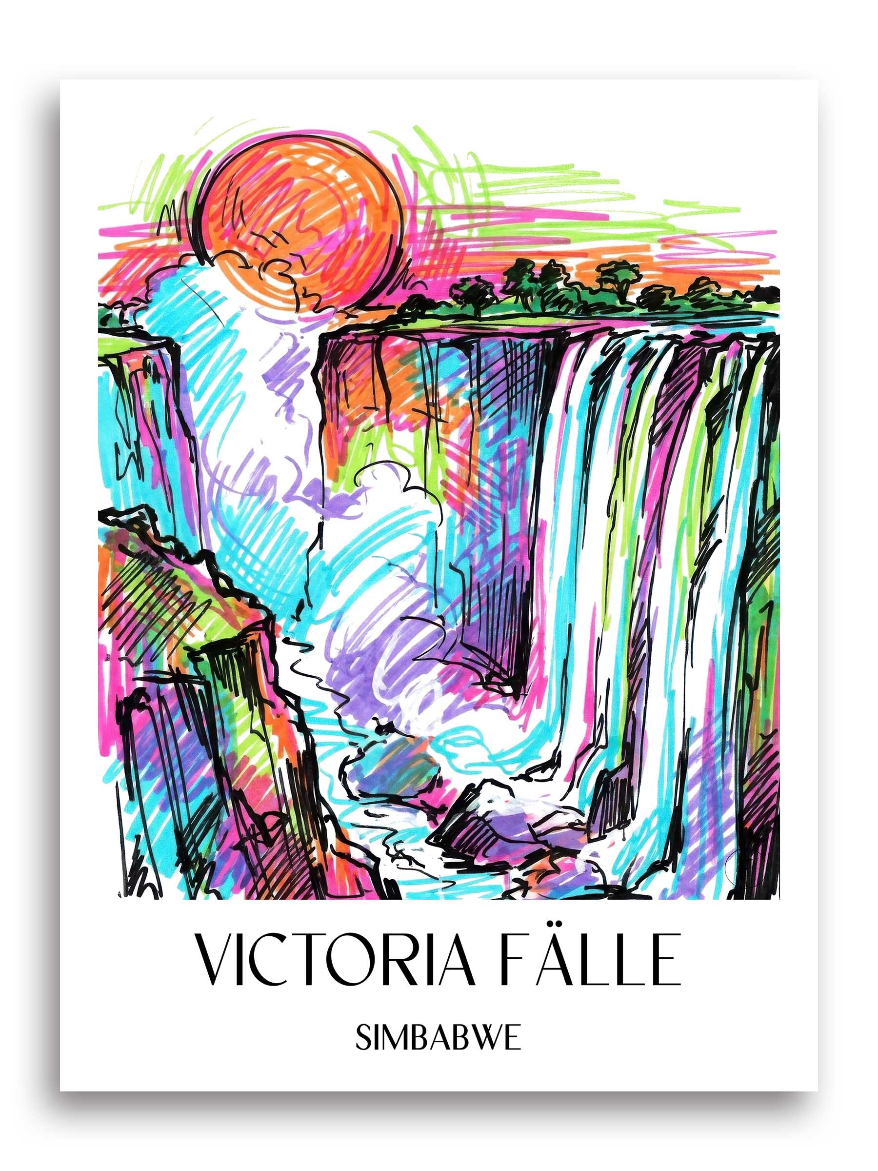 victoria-fälle-simbabwe-poster-graffiti