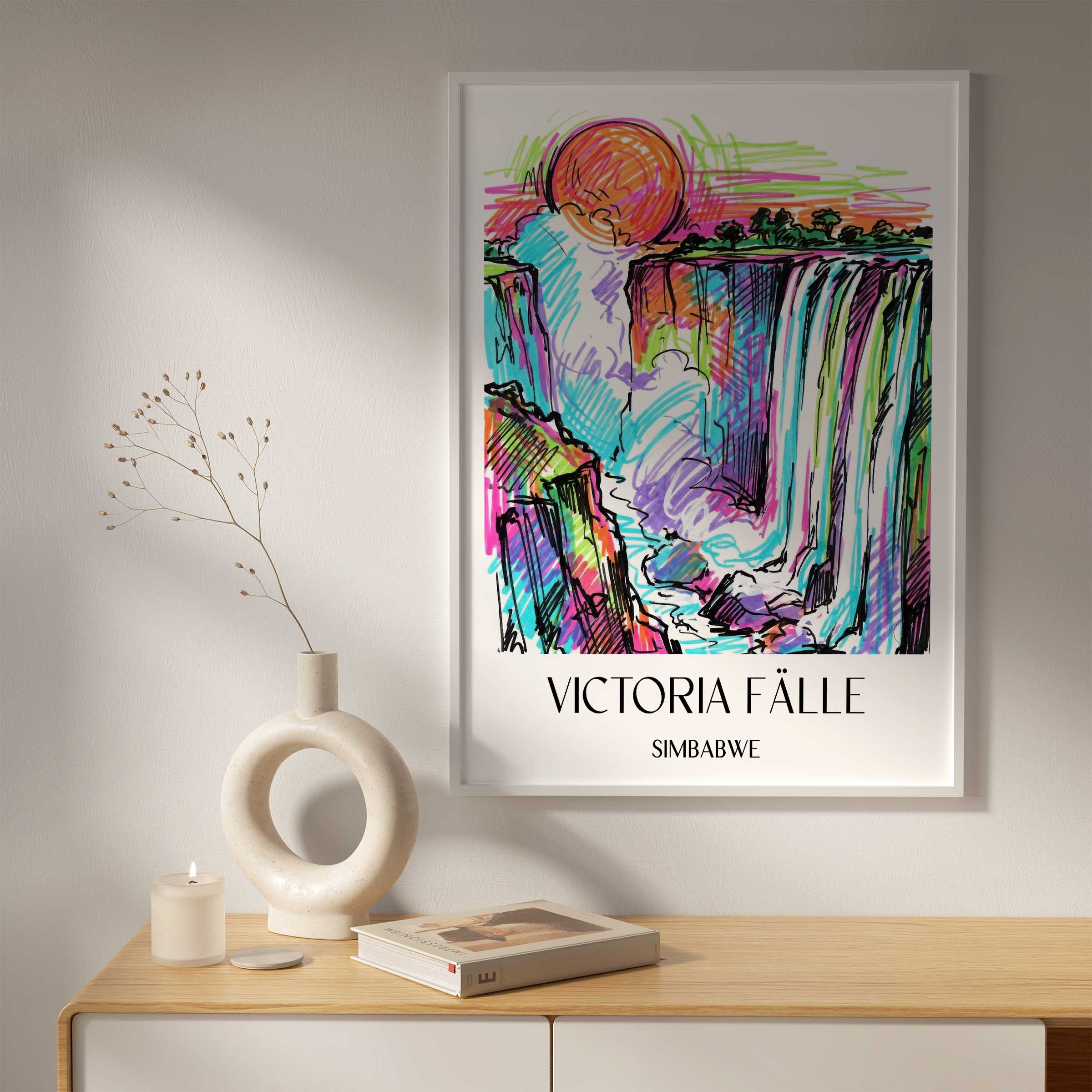 victoria-fälle-simbabwe-poster-graffiti