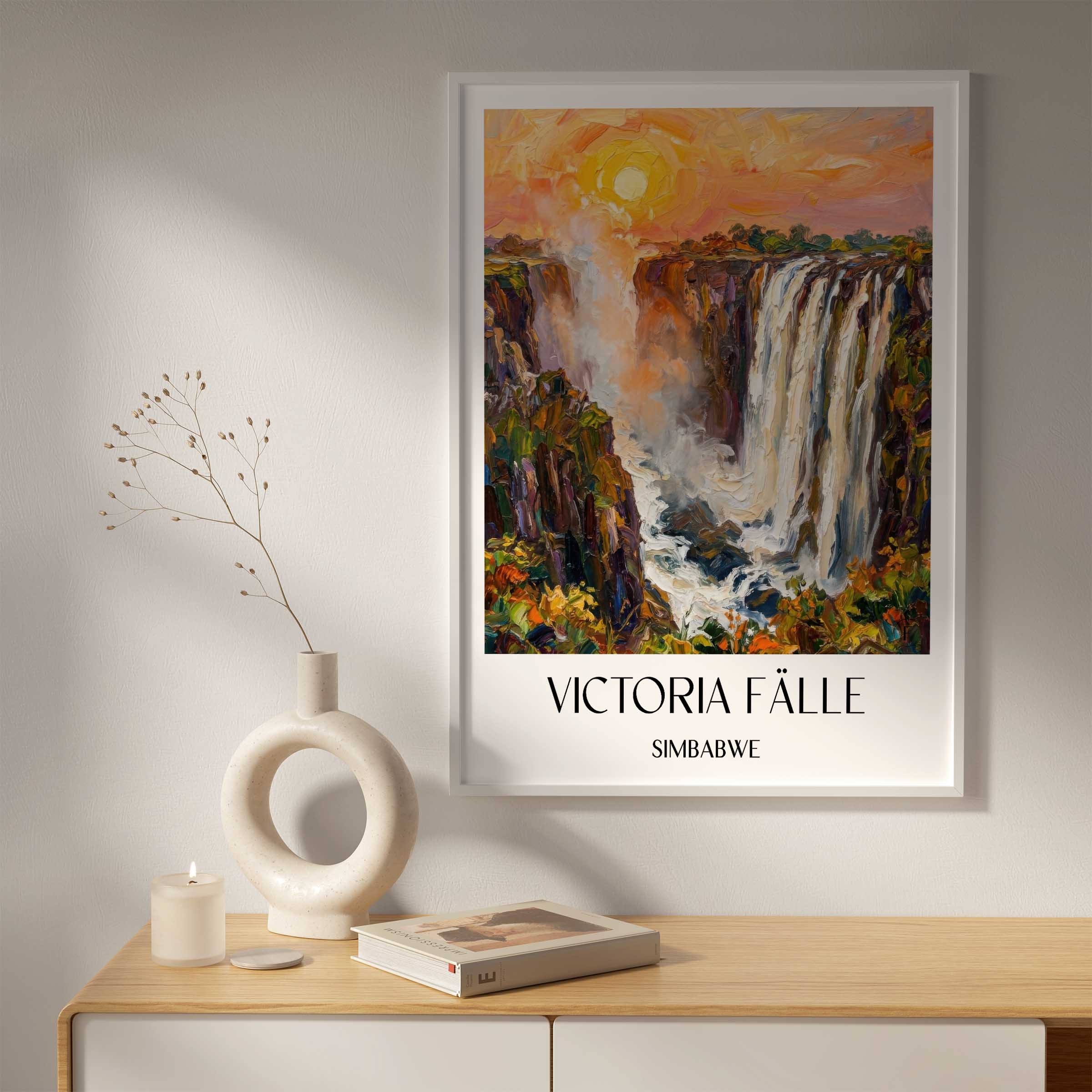 victoria-fälle-simbabwe-poster-oil-painting-oelgemaelde