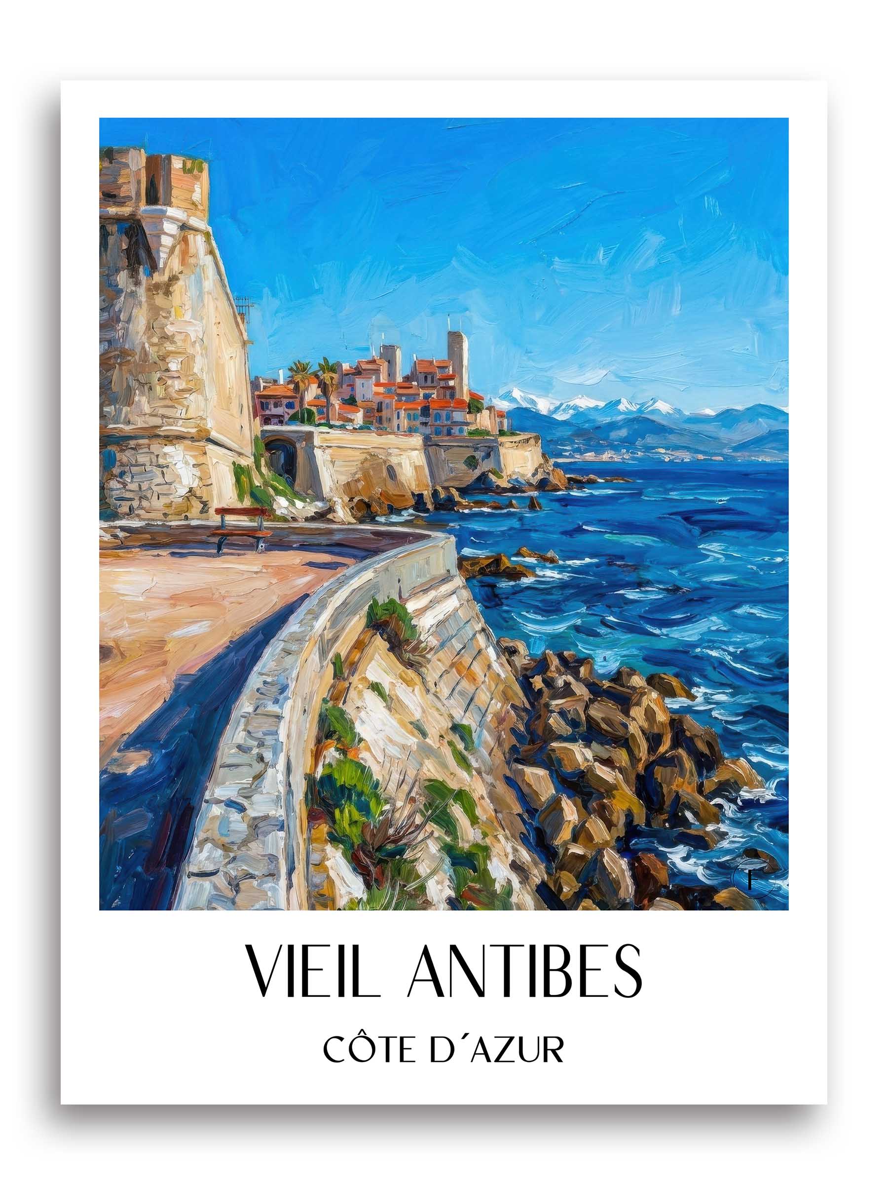 vieil-antibes-côte-d´azur-frankreich-poster-oil-painting-oelgemaelde