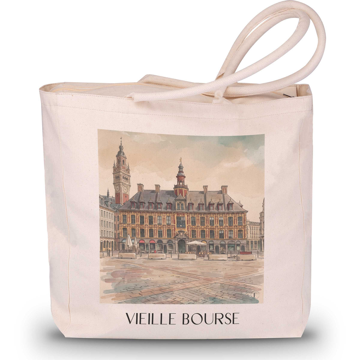 vieille-bourse-lille-frankreich-einkaufstasche-aquarell