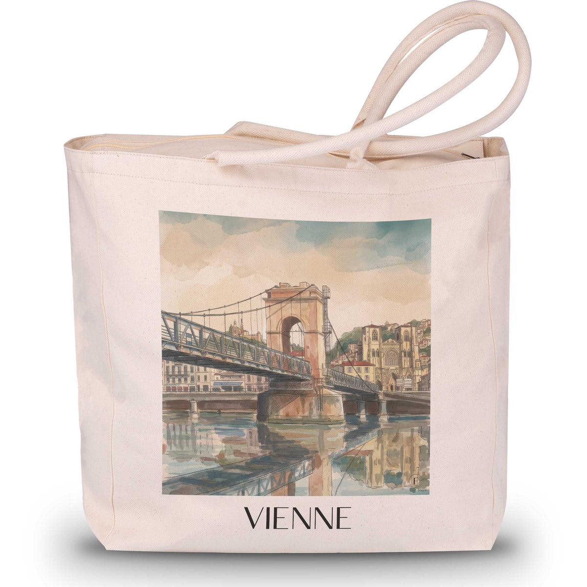 vienne-isère-frankreich-einkaufstasche-aquarell