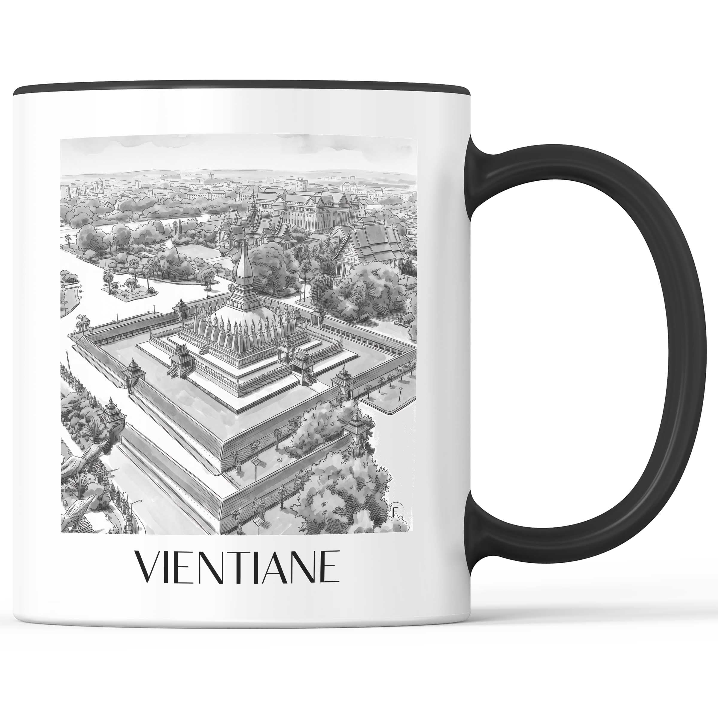 vientiane-laos-kaffeebecher-aquarell-schwarz-weiss