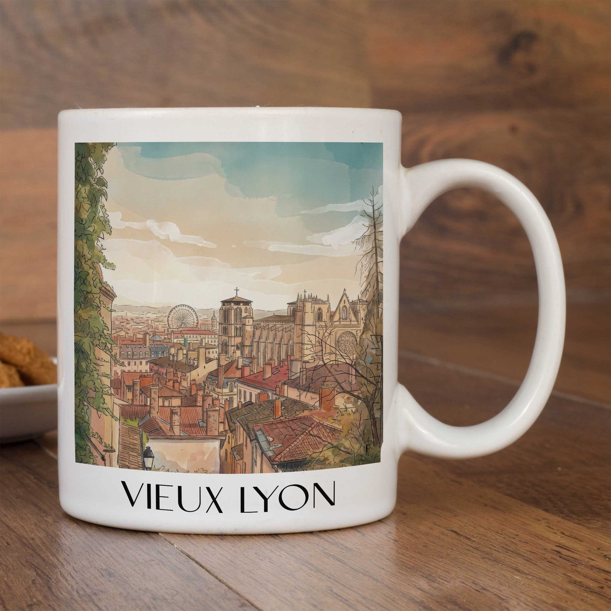 vieux-lyon-rhône-frankreich-kaffeebecher-aquarell
