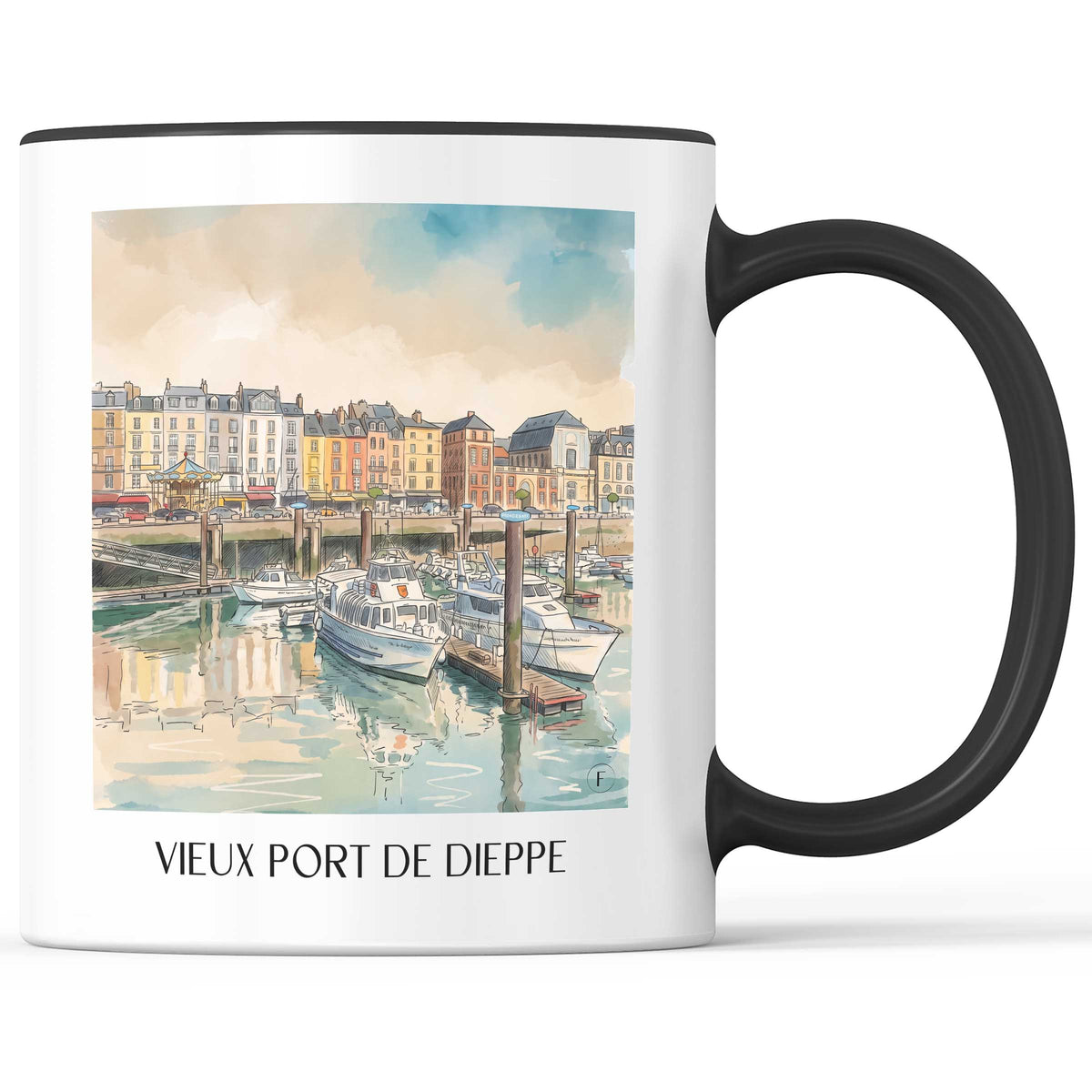 vieux-port-dieppe-frankreich-kaffeebecher-aquarell