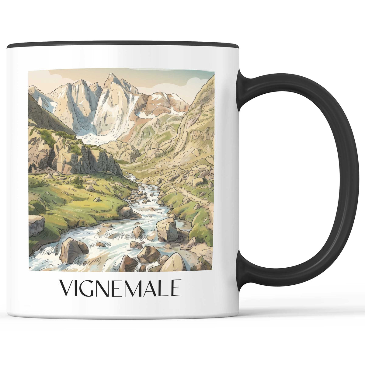vignemale-pyrénées-frankreich-kaffeebecher-aquarell