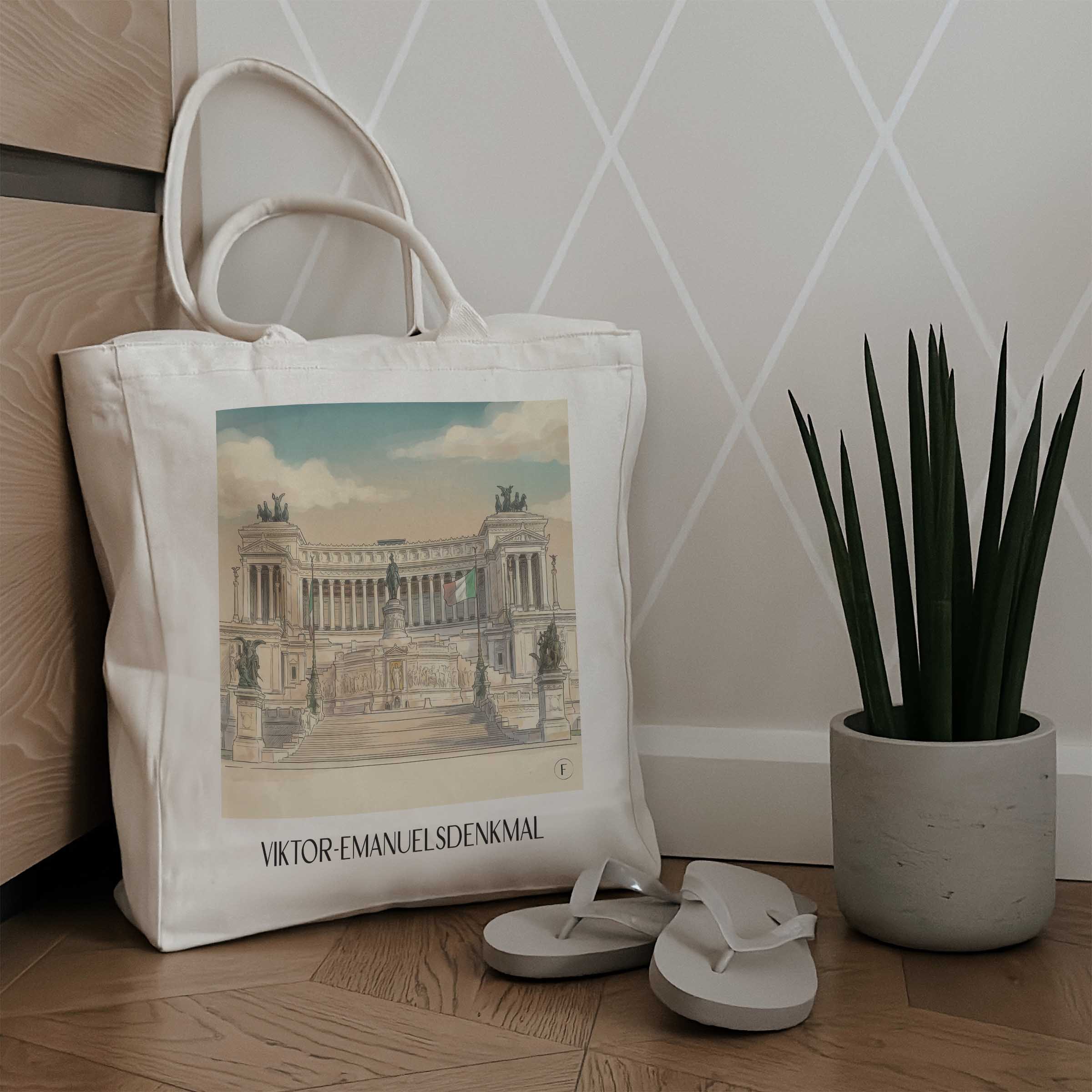 viktor-emanuelsdenkmal-rom-italien-einkaufstasche-aquarell