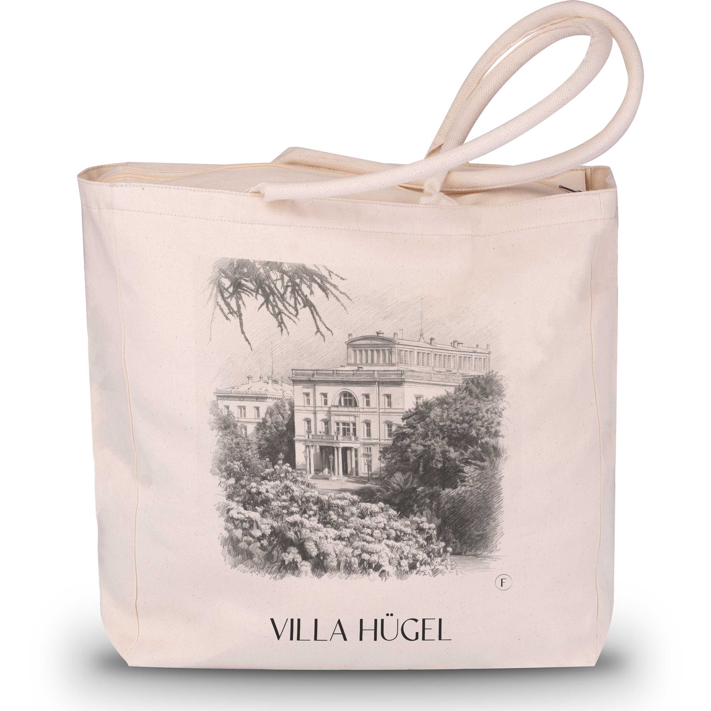 Villa Hügel Shopping Tasche - Essen - Deutschland Tote Bag - Einkaufstasche im Zeichnung Stil