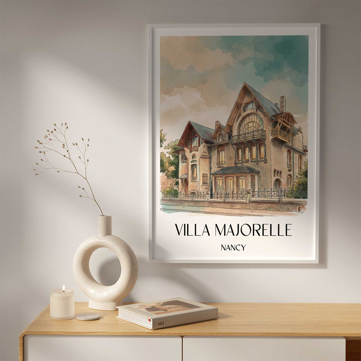 villa-majorelle-nancy-frankreich-poster-aquarell