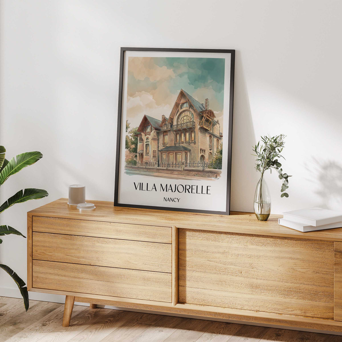 villa-majorelle-nancy-frankreich-poster-aquarell