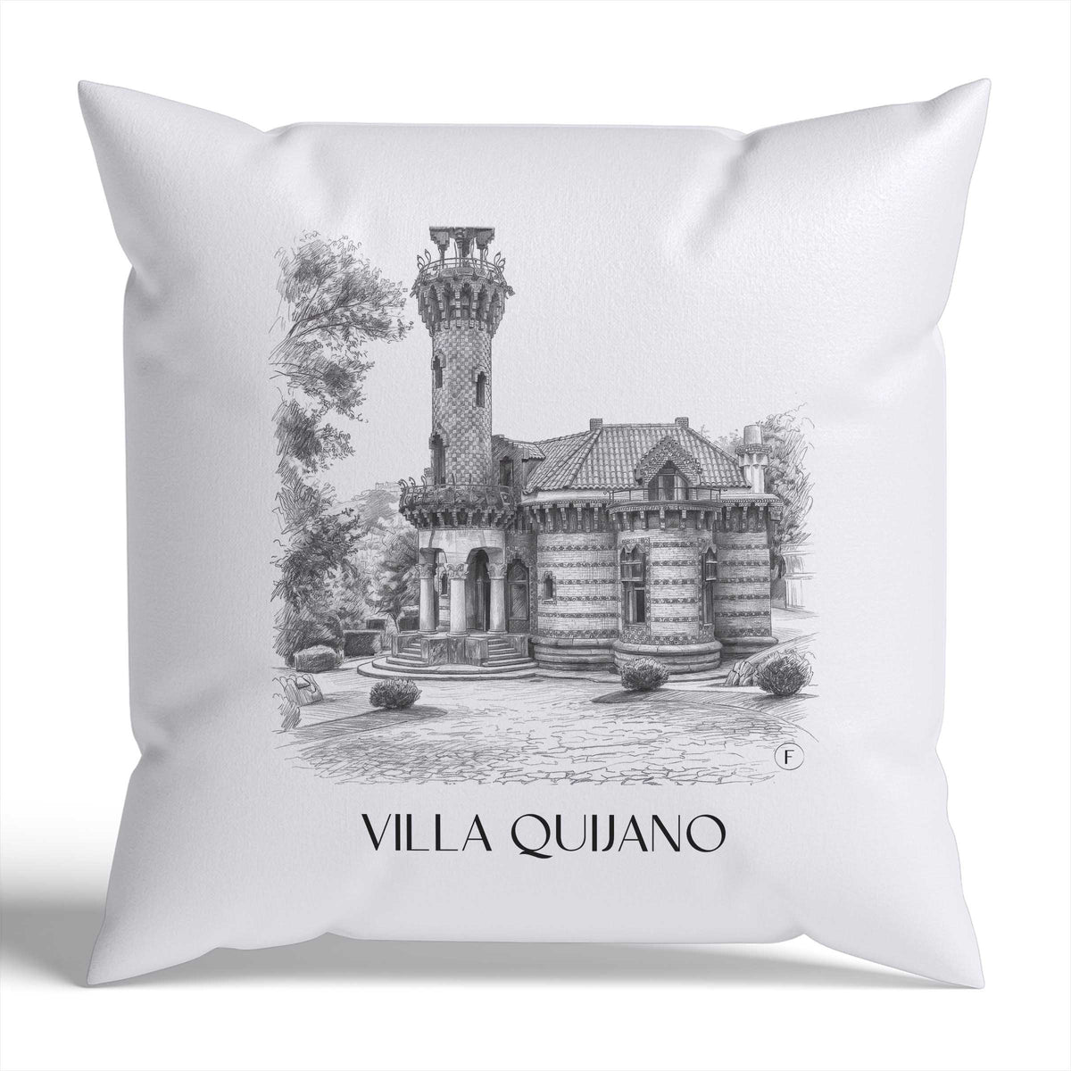 villa-quijano-comillas-spanien-kissenbezug-bleistift-zeichnung-drawing