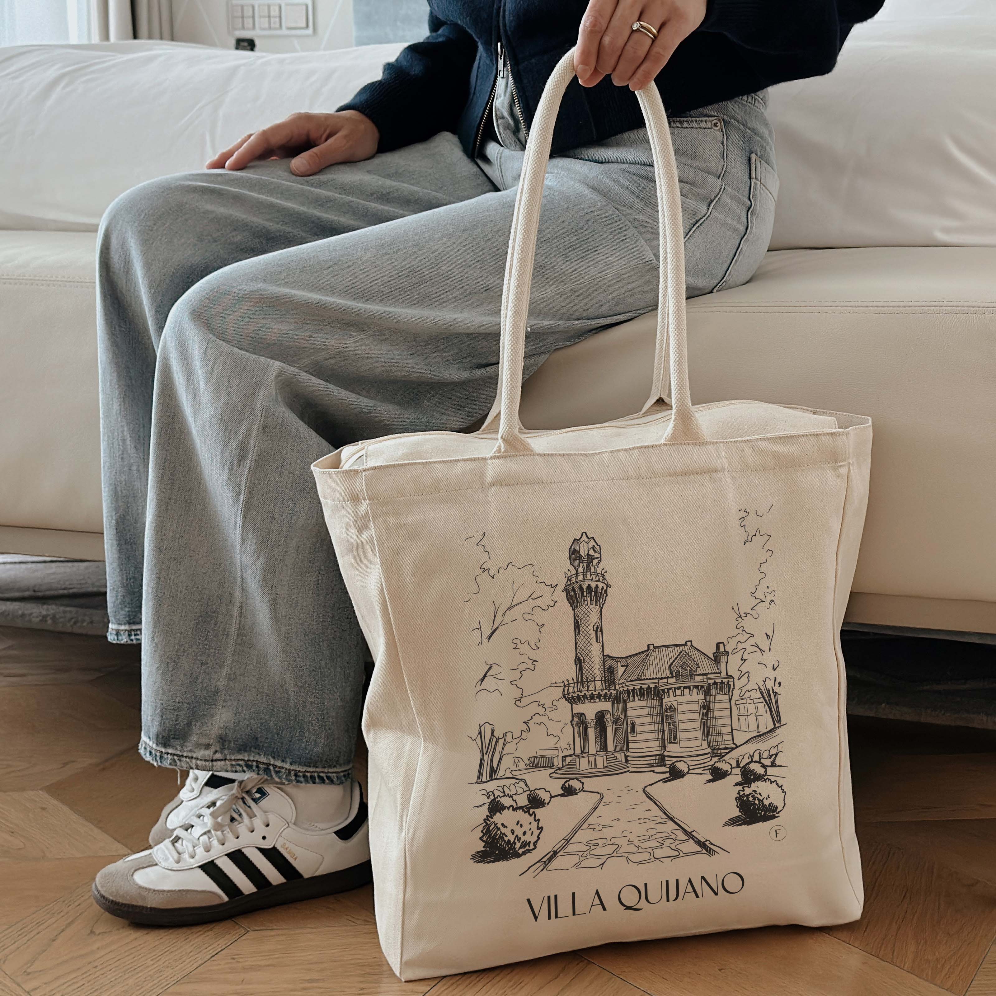 villa-quijano-comillas-spanien-einkaufstasche-skizze