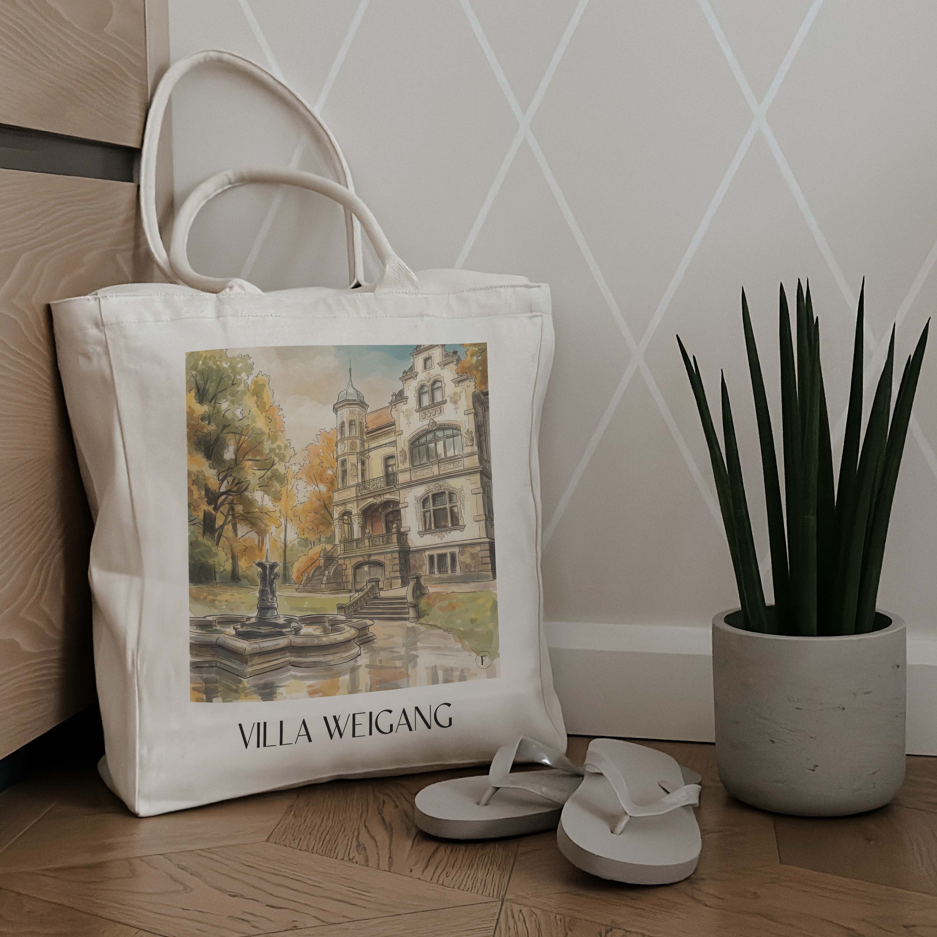 villa-weigang-dresden-deutschland-einkaufstasche-aquarell