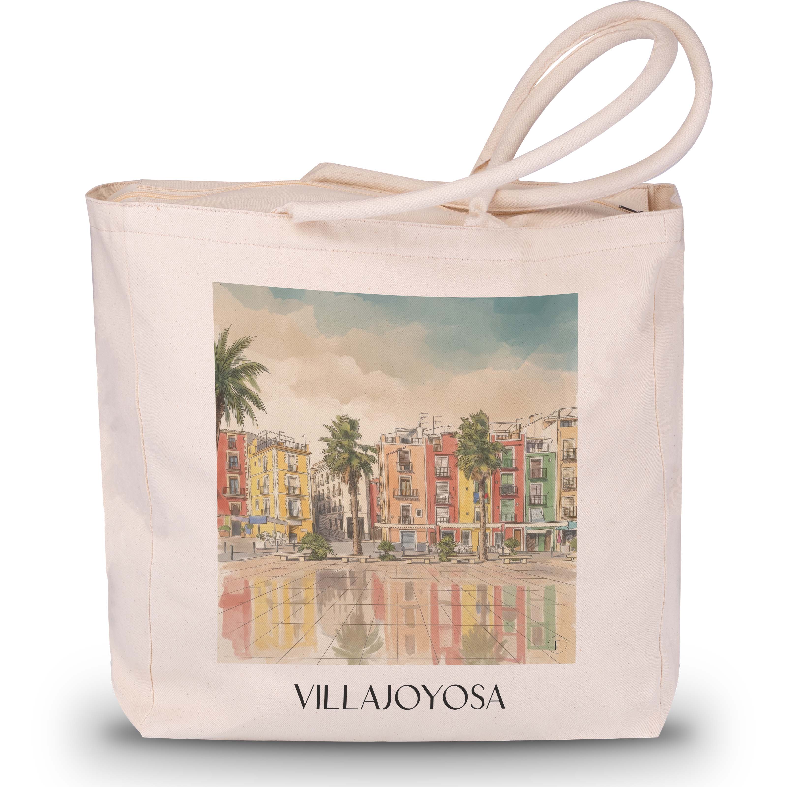 villajoyosa-spanien-spanien-einkaufstasche-aquarell
