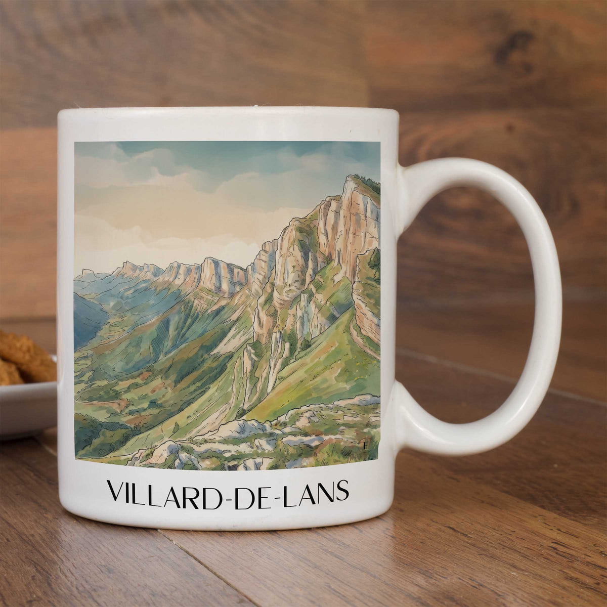 villard-de-lans-isère-frankreich-kaffeebecher-aquarell