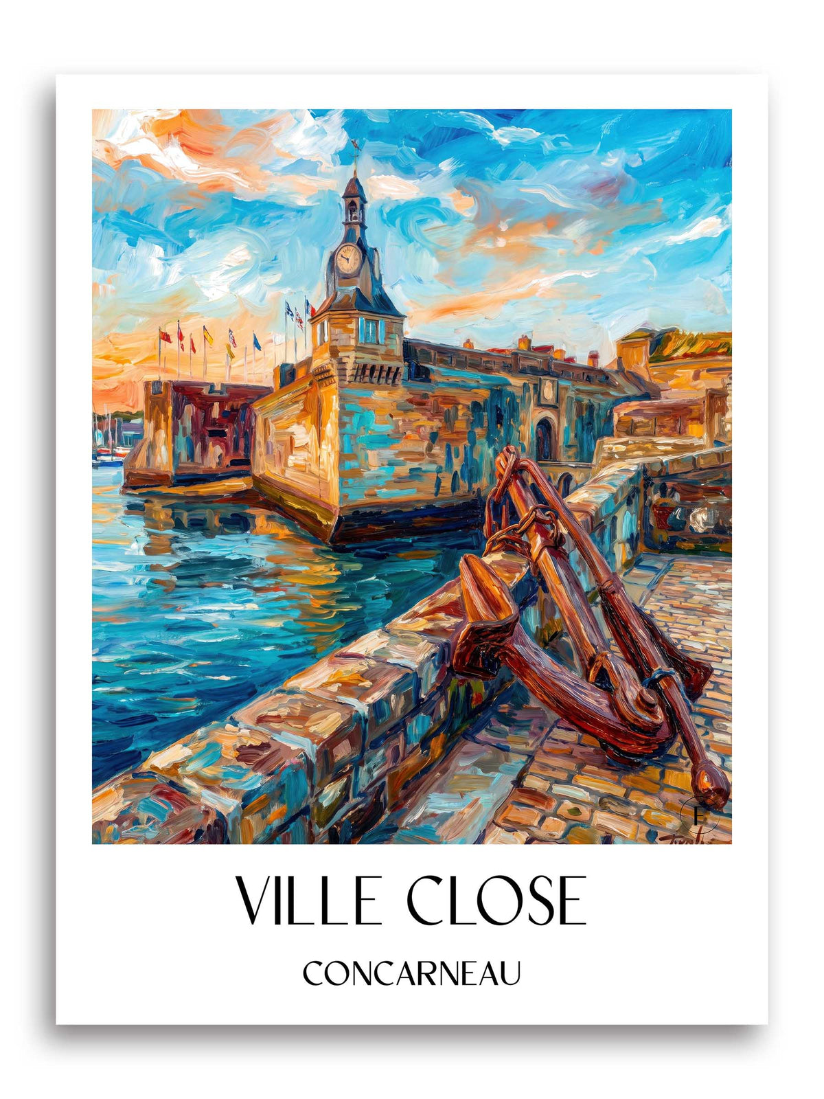 ville-close-concarneau-frankreich-poster-oil-painting-oelgemaelde