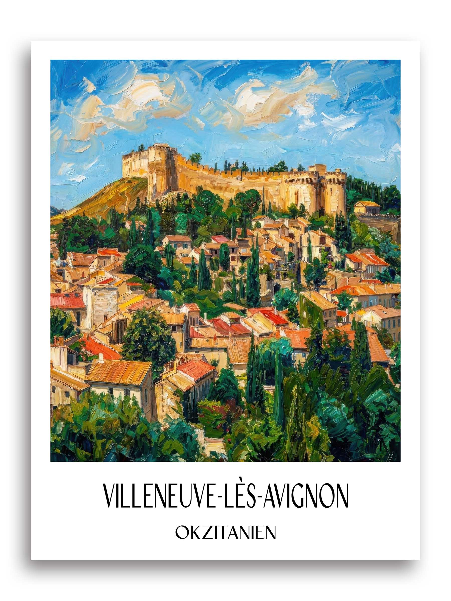 villeneuve-lès-avignon-okzitanien-frankreich-poster-oil-painting-oelgemaelde