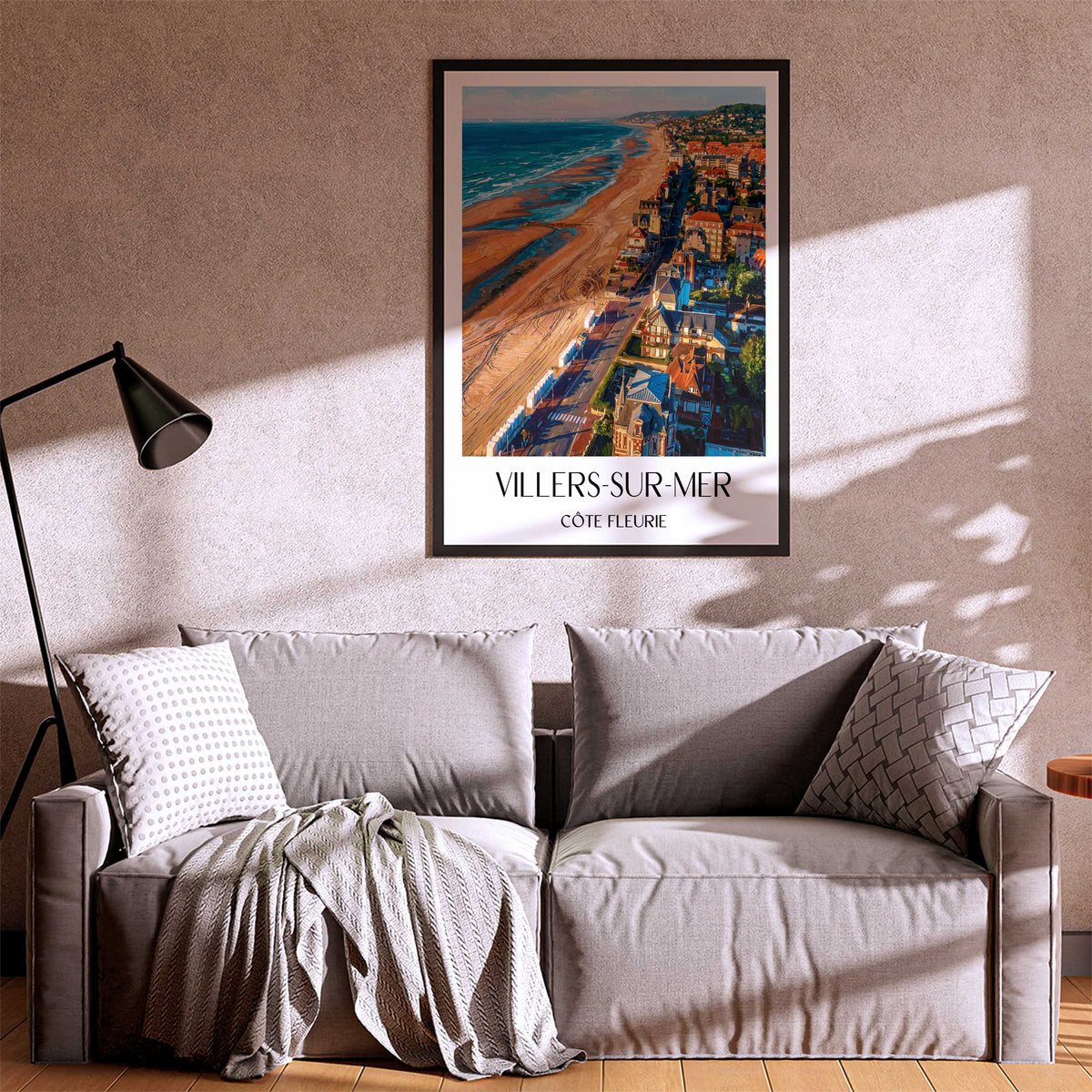 villers-sur-mer-côte-fleurie-frankreich-poster-oil-painting-oelgemaelde
