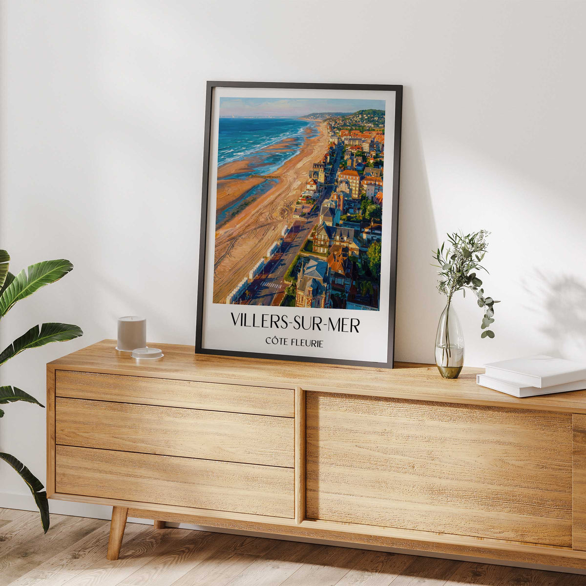 villers-sur-mer-côte-fleurie-frankreich-poster-oil-painting-oelgemaelde
