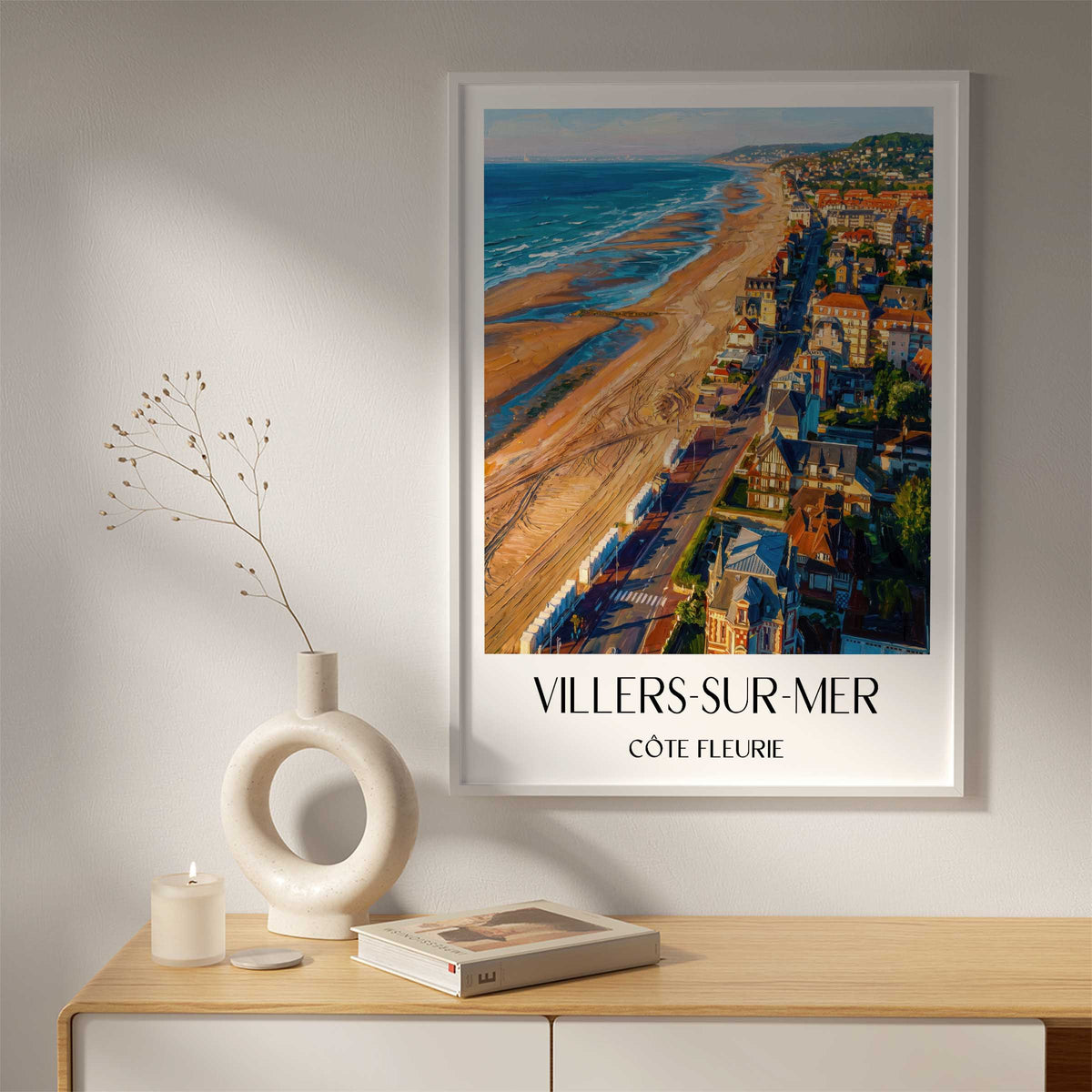 villers-sur-mer-côte-fleurie-frankreich-poster-oil-painting-oelgemaelde