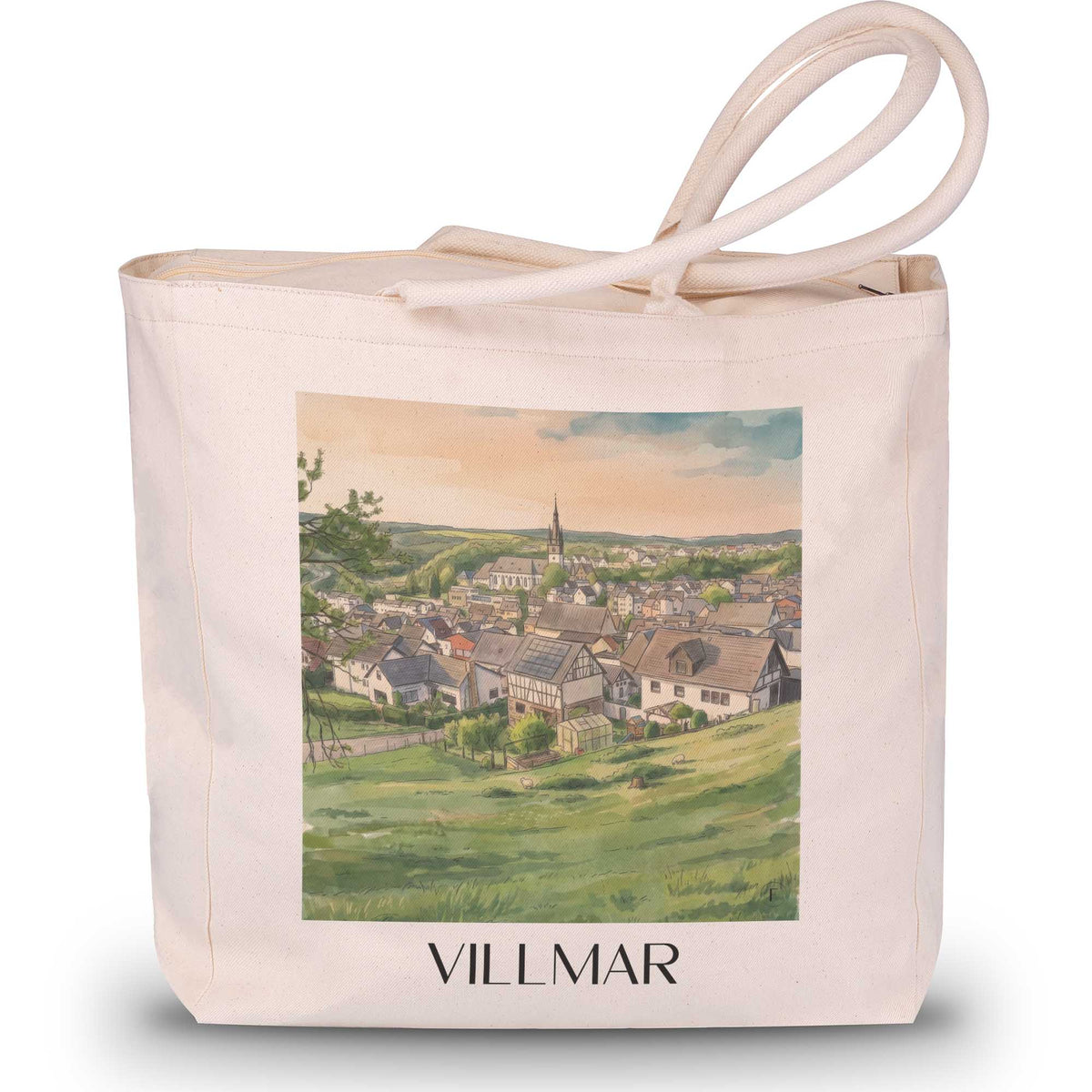 villmar-lahntal-deutschland-einkaufstasche-aquarell
