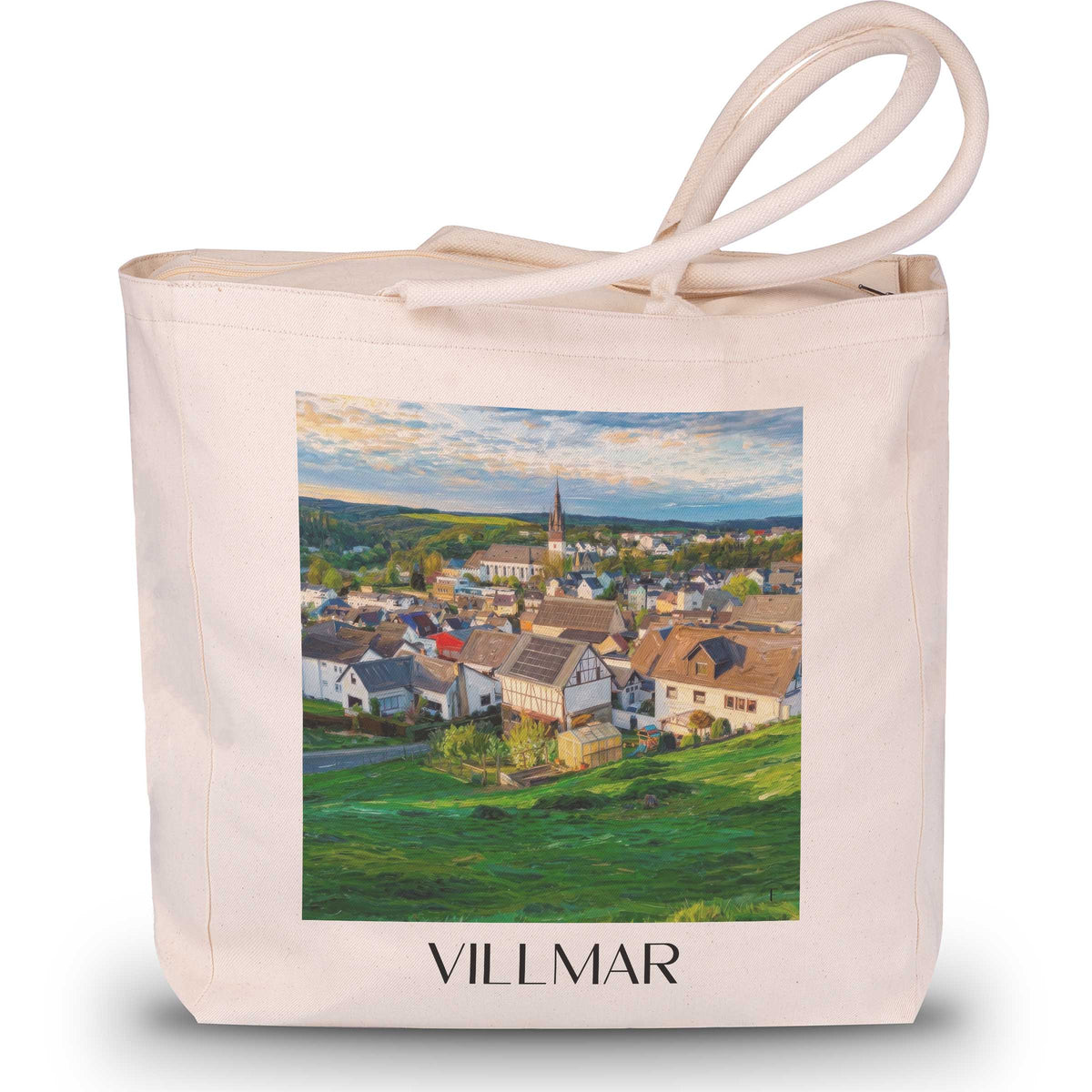 villmar-lahntal-deutschland-einkaufstasche-oil-painting-oelgemaelde