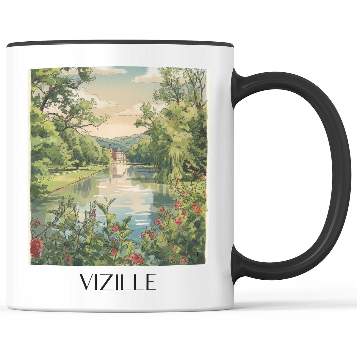 vizille-isère-frankreich-kaffeebecher-aquarell