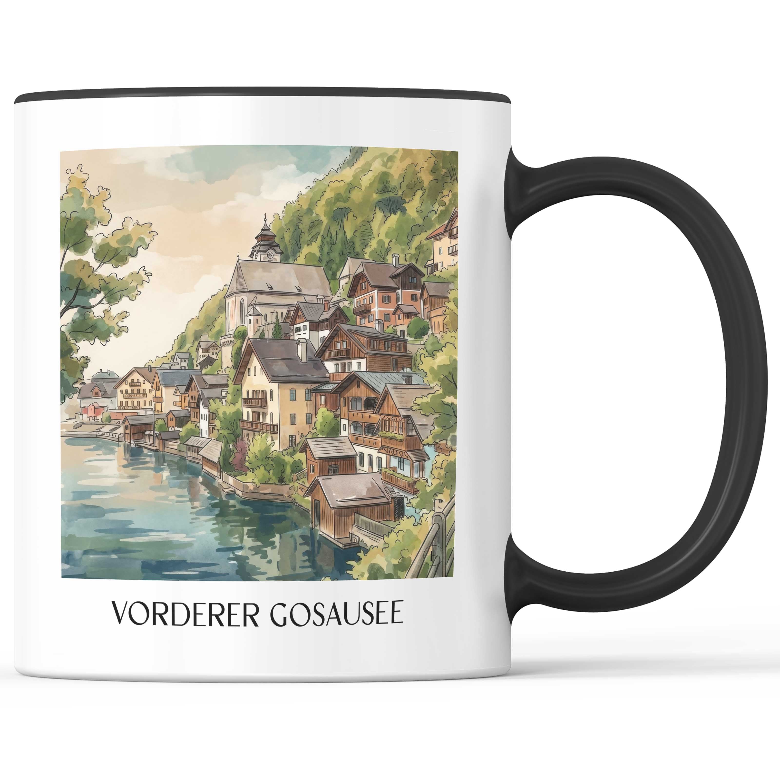 vorderer-gosausee-österreich-österreich-kaffeebecher-aquarell