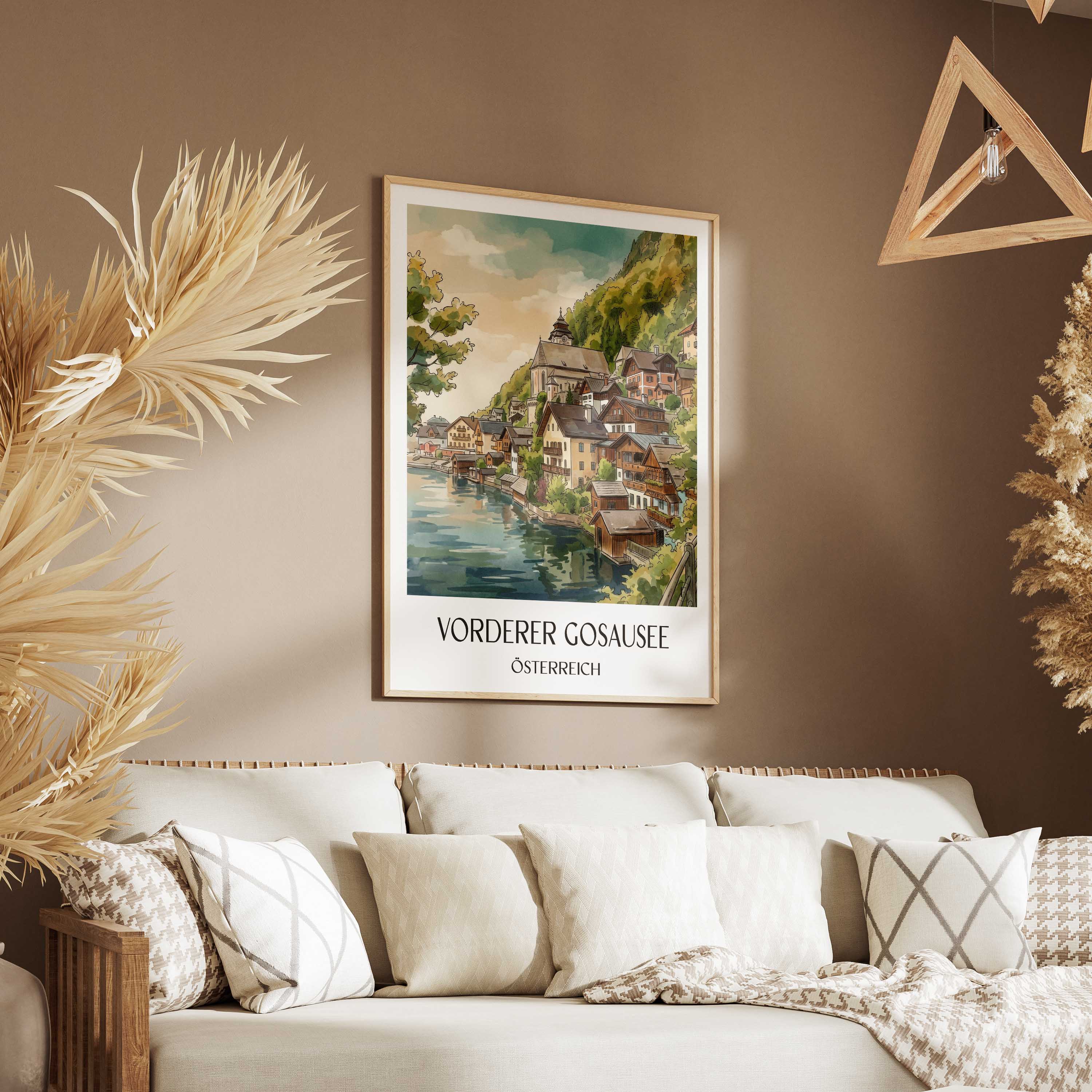 vorderer-gosausee-österreich-österreich-poster-aquarell