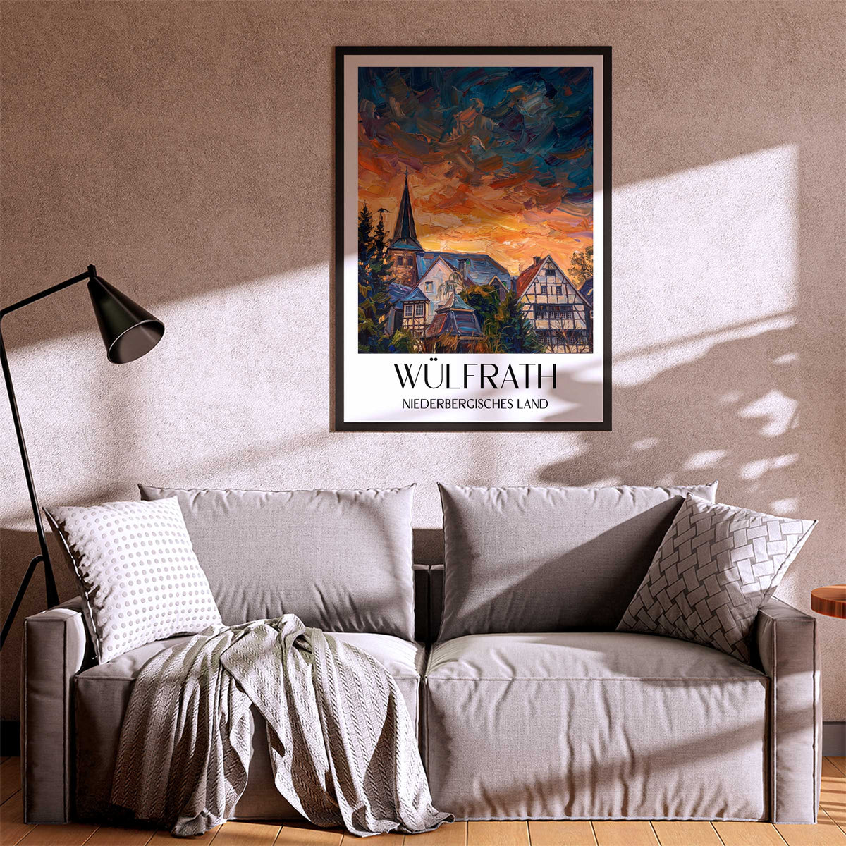wülfrath-niederbergisches-land-deutschland-poster-oil-painting-oelgemaelde