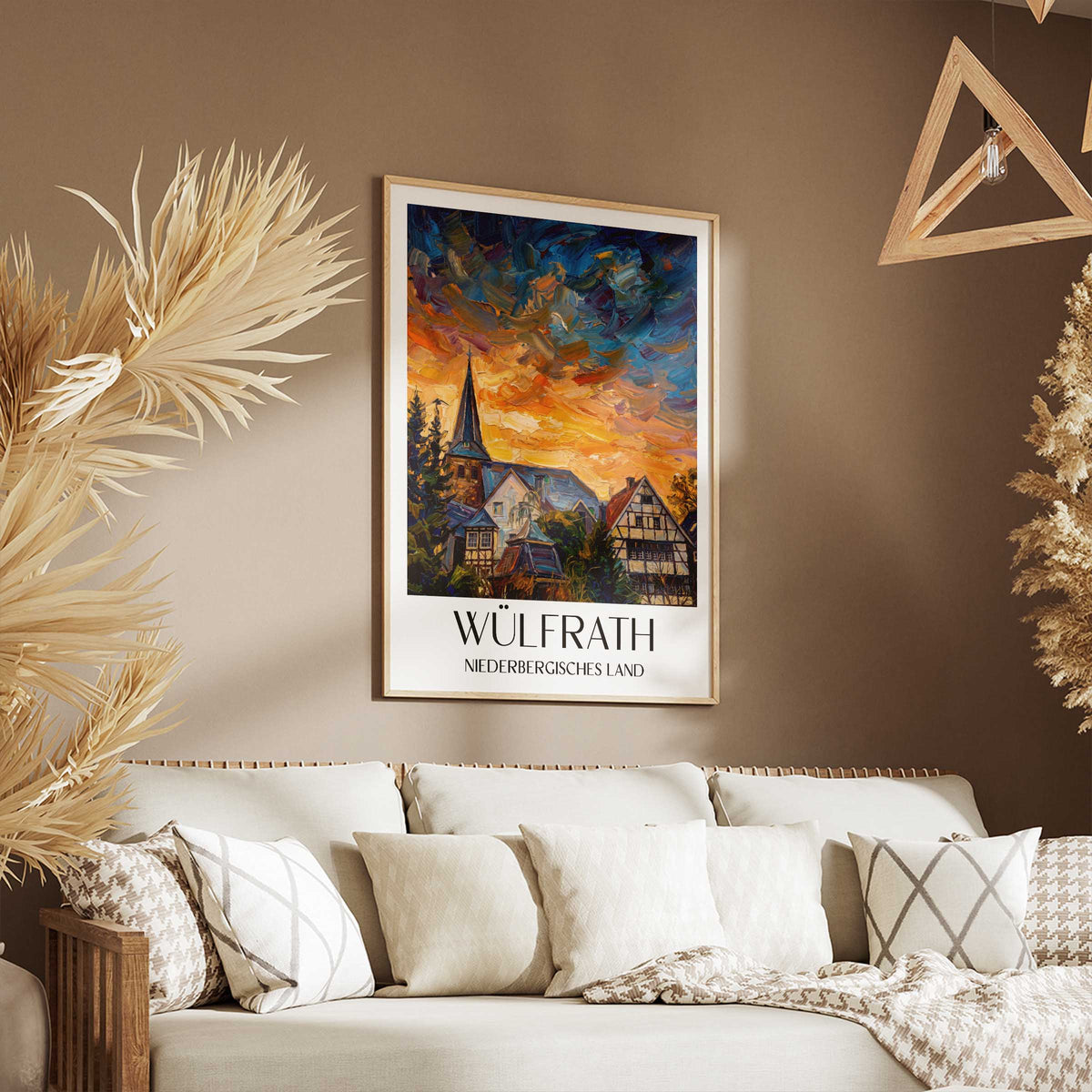 wülfrath-niederbergisches-land-deutschland-poster-oil-painting-oelgemaelde
