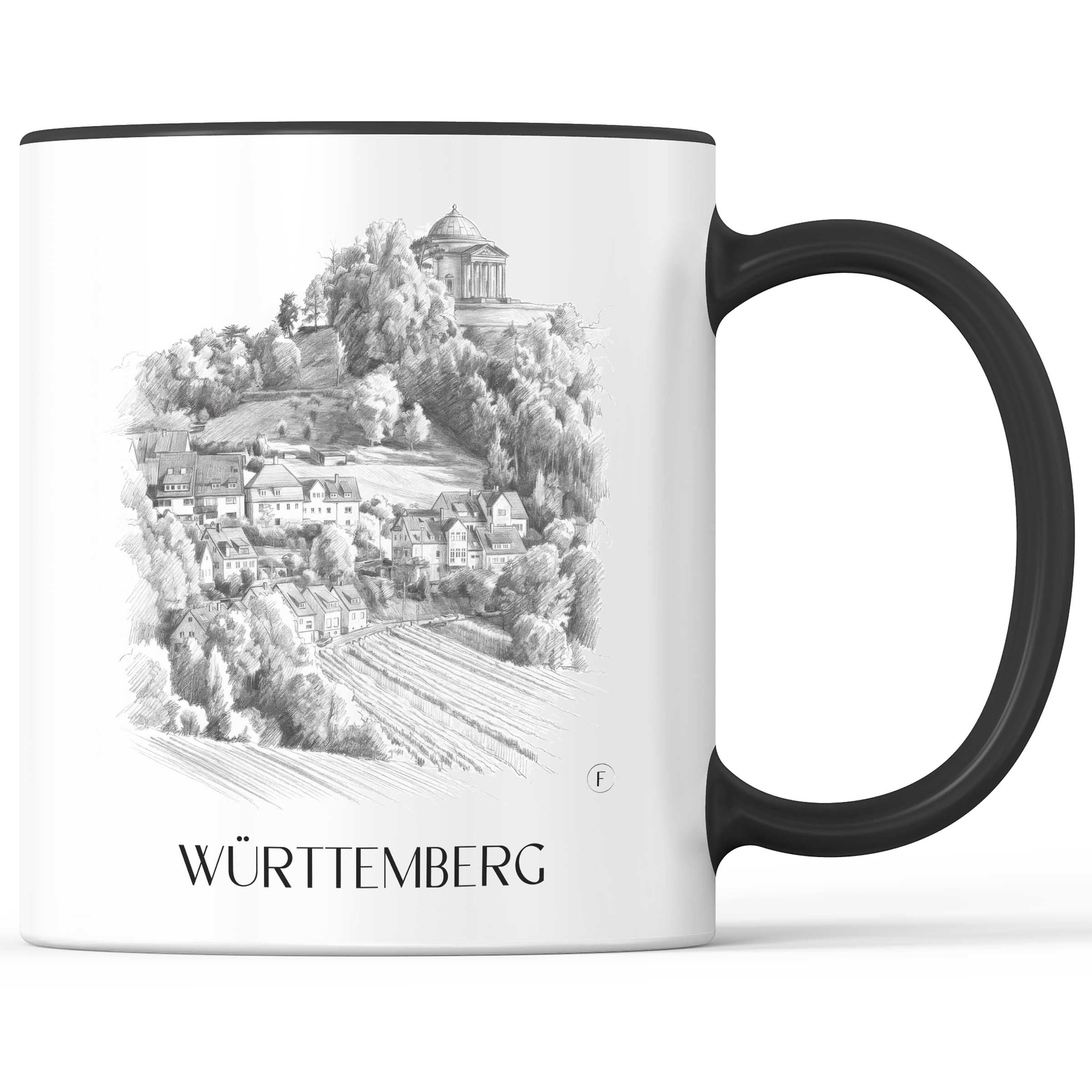 württemberg-stuttgart-deutschland-kaffeebecher-bleistift-zeichnung-drawing