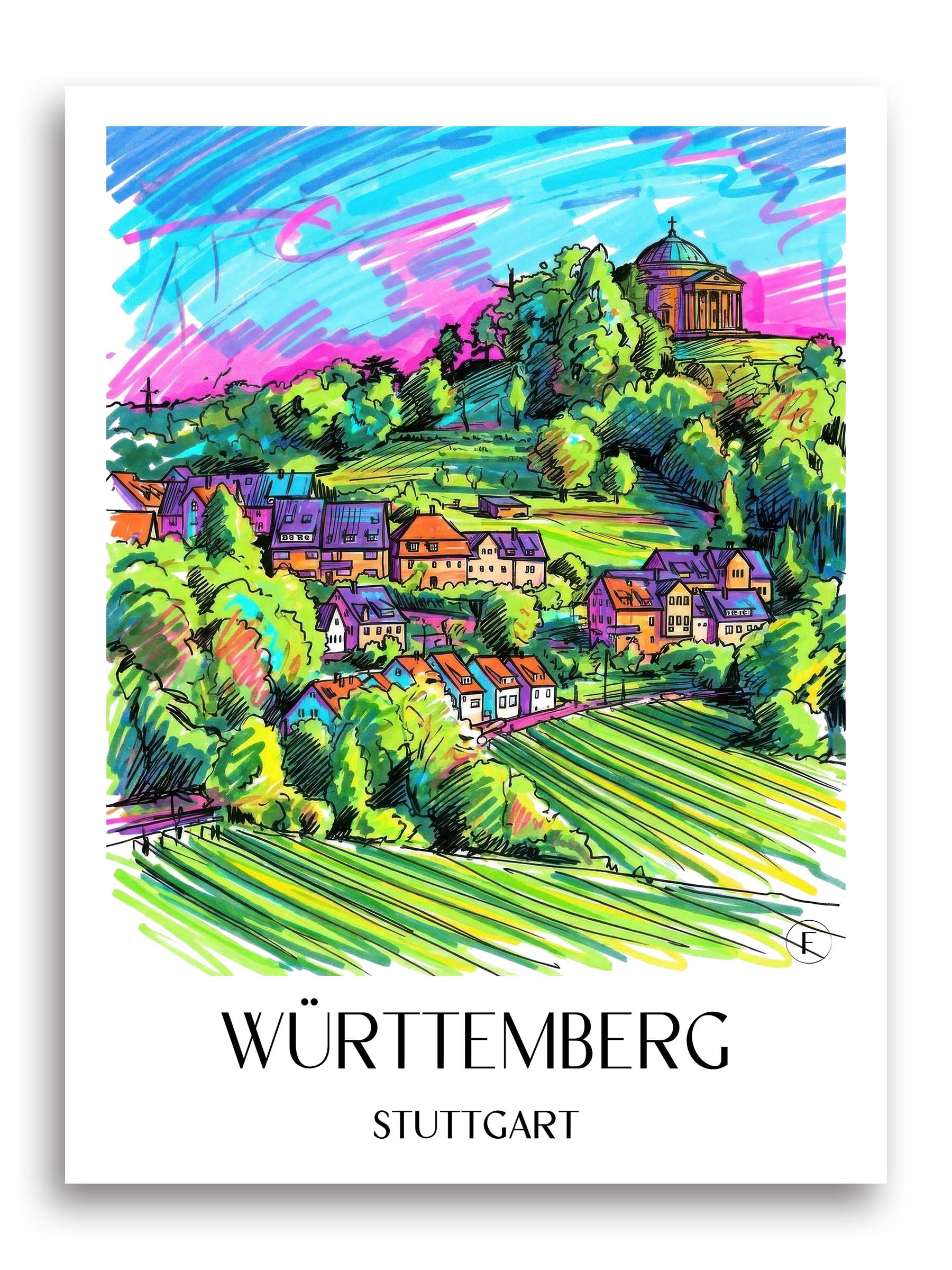 württemberg-stuttgart-deutschland-poster-graffiti