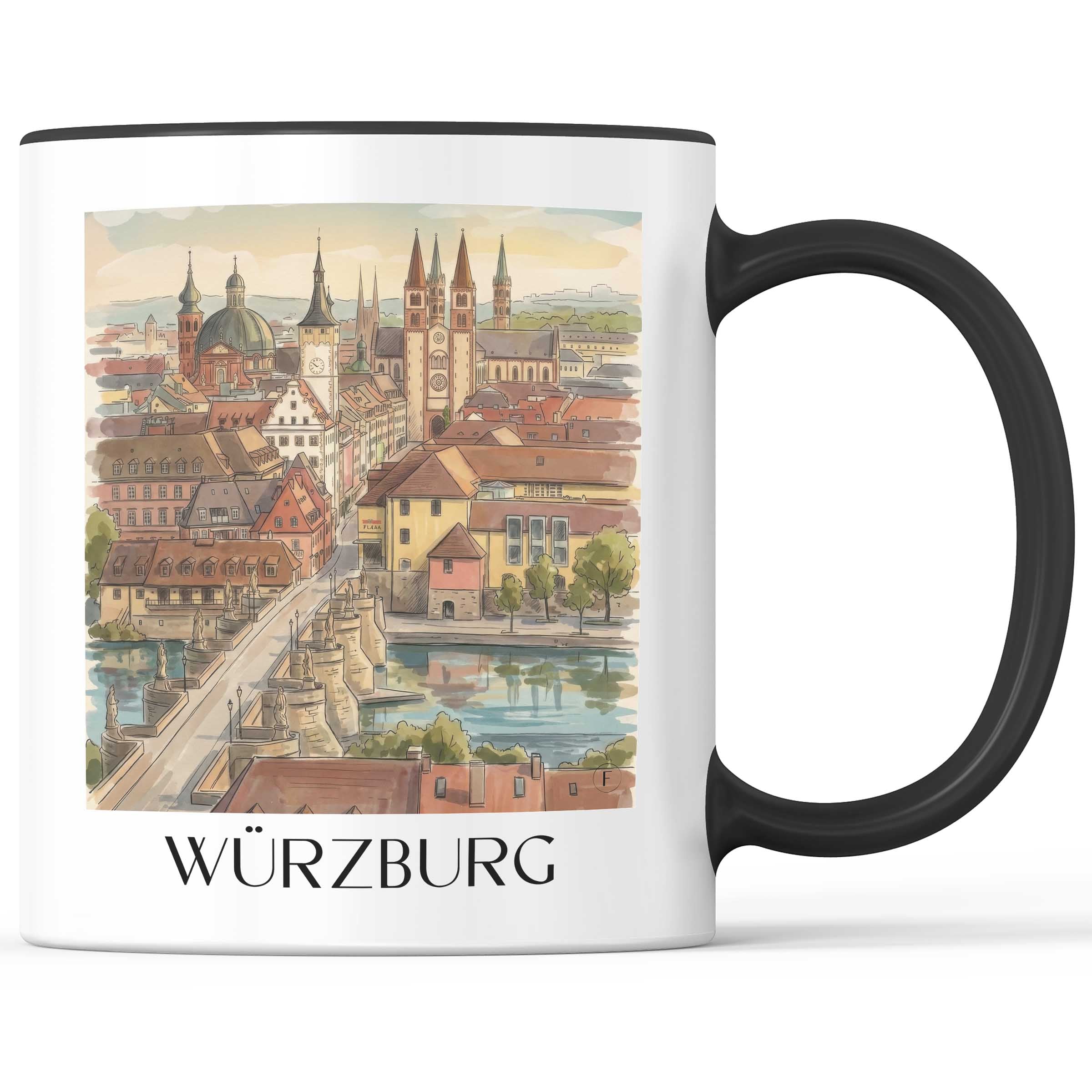 würzburg-franken-deutschland-kaffeebecher-aquarell