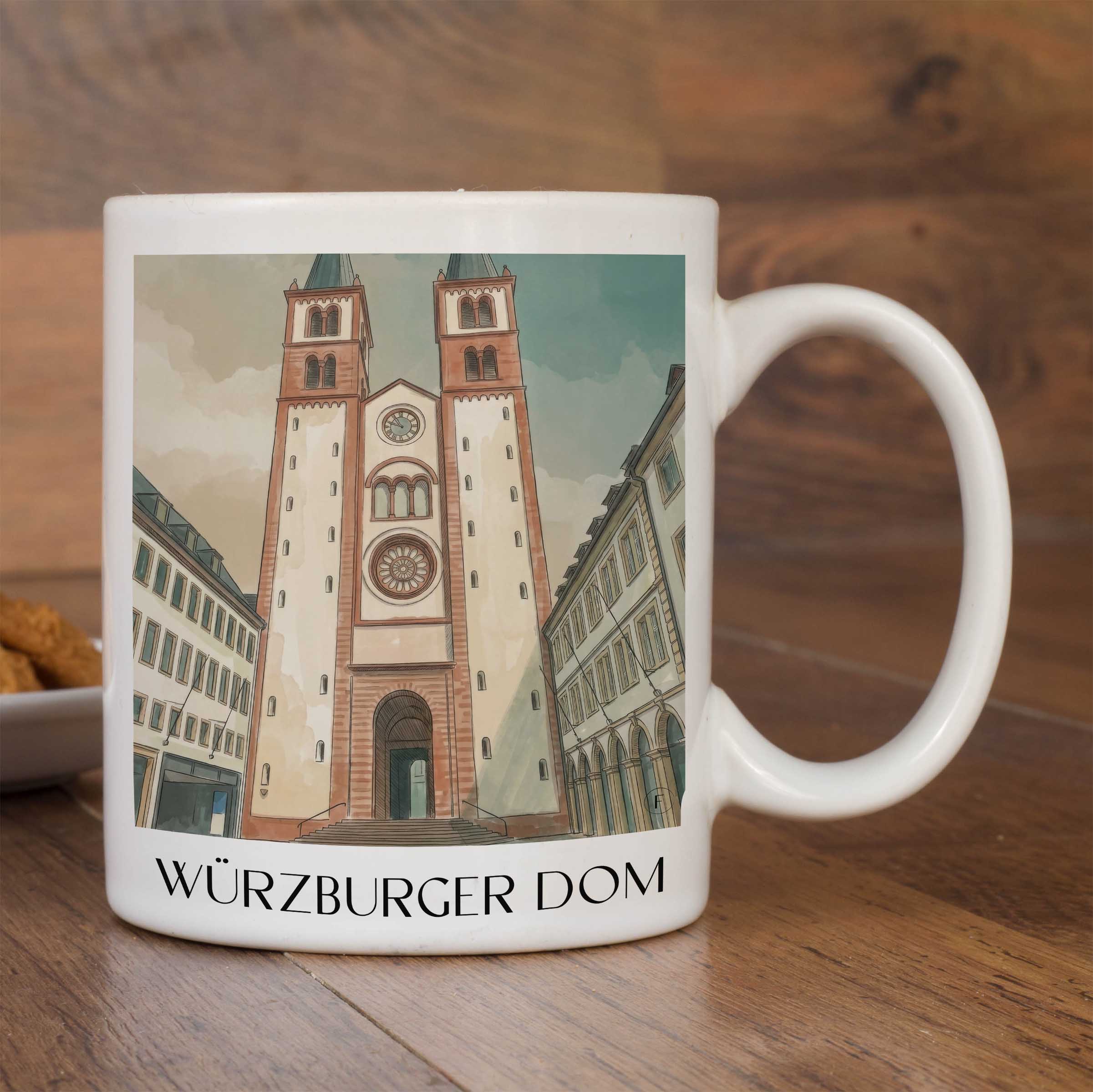 würzburger-dom-franken-deutschland-kaffeebecher-aquarell
