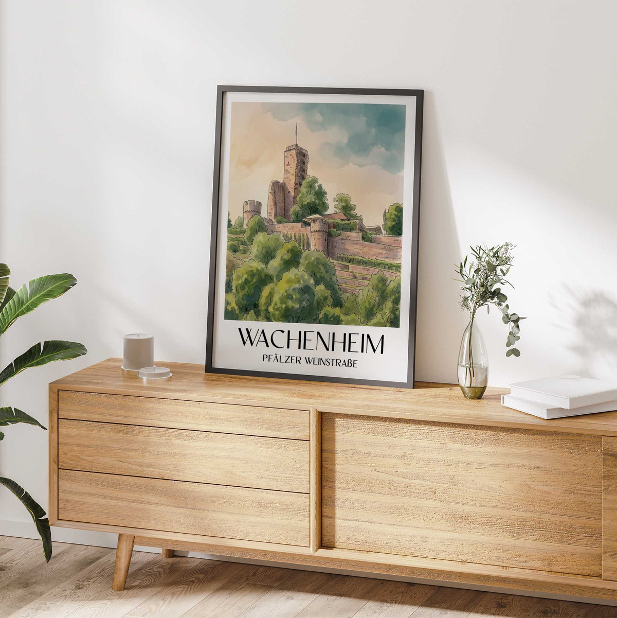 wachenheim-pfälzer-weinstraße-deutschland-poster-aquarell