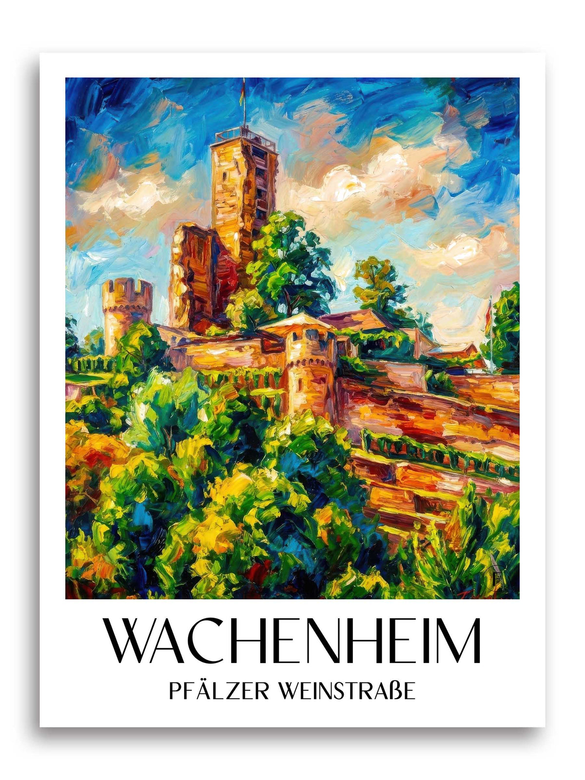 wachenheim-pfälzer-weinstraße-deutschland-poster-oil-painting-oelgemaelde