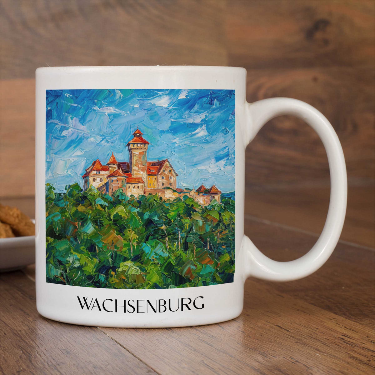 wachsenburg-thüringen-deutschland-kaffeebecher-oil-painting-oelgemaelde
