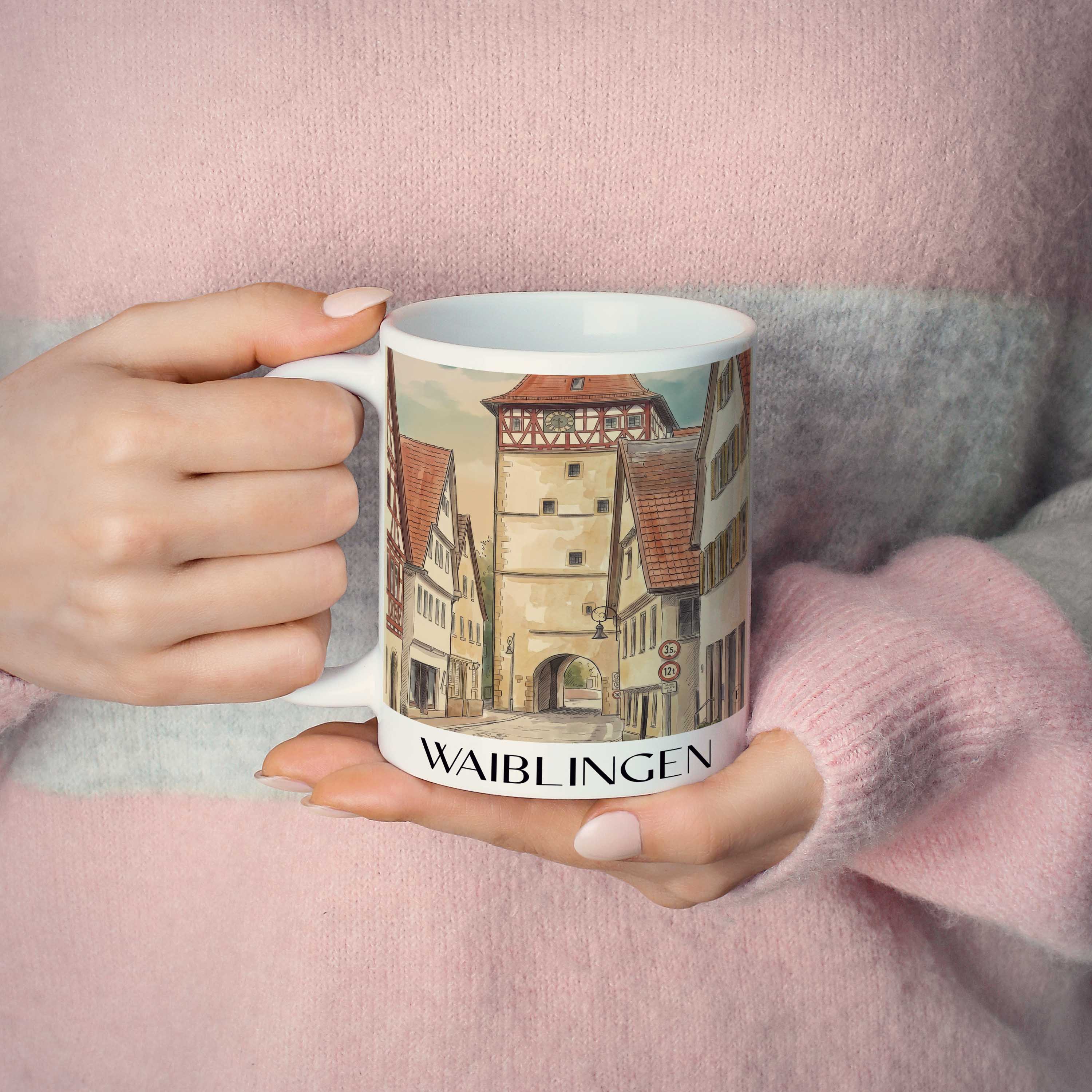 waiblingen-deutschland-kaffeebecher-aquarell