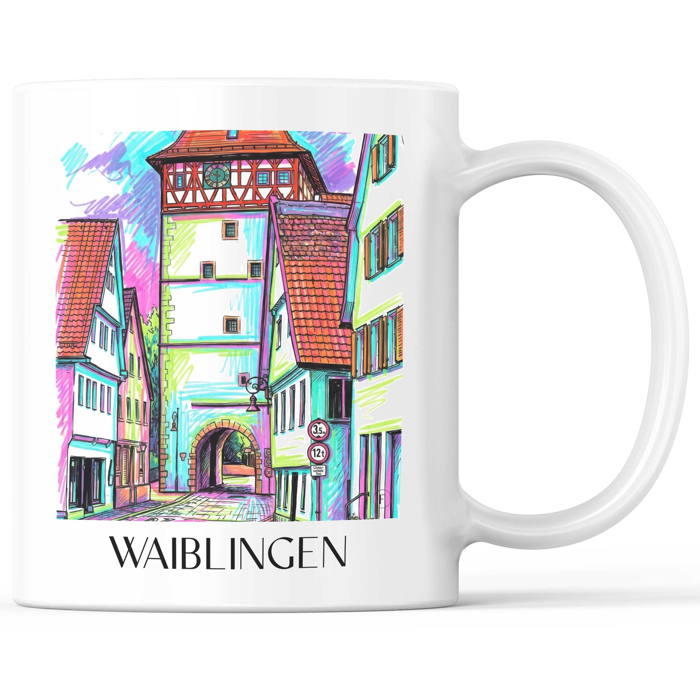 Waiblingen - Deutschland Becher - Kaffeetasse im Tag Graffiti Stil